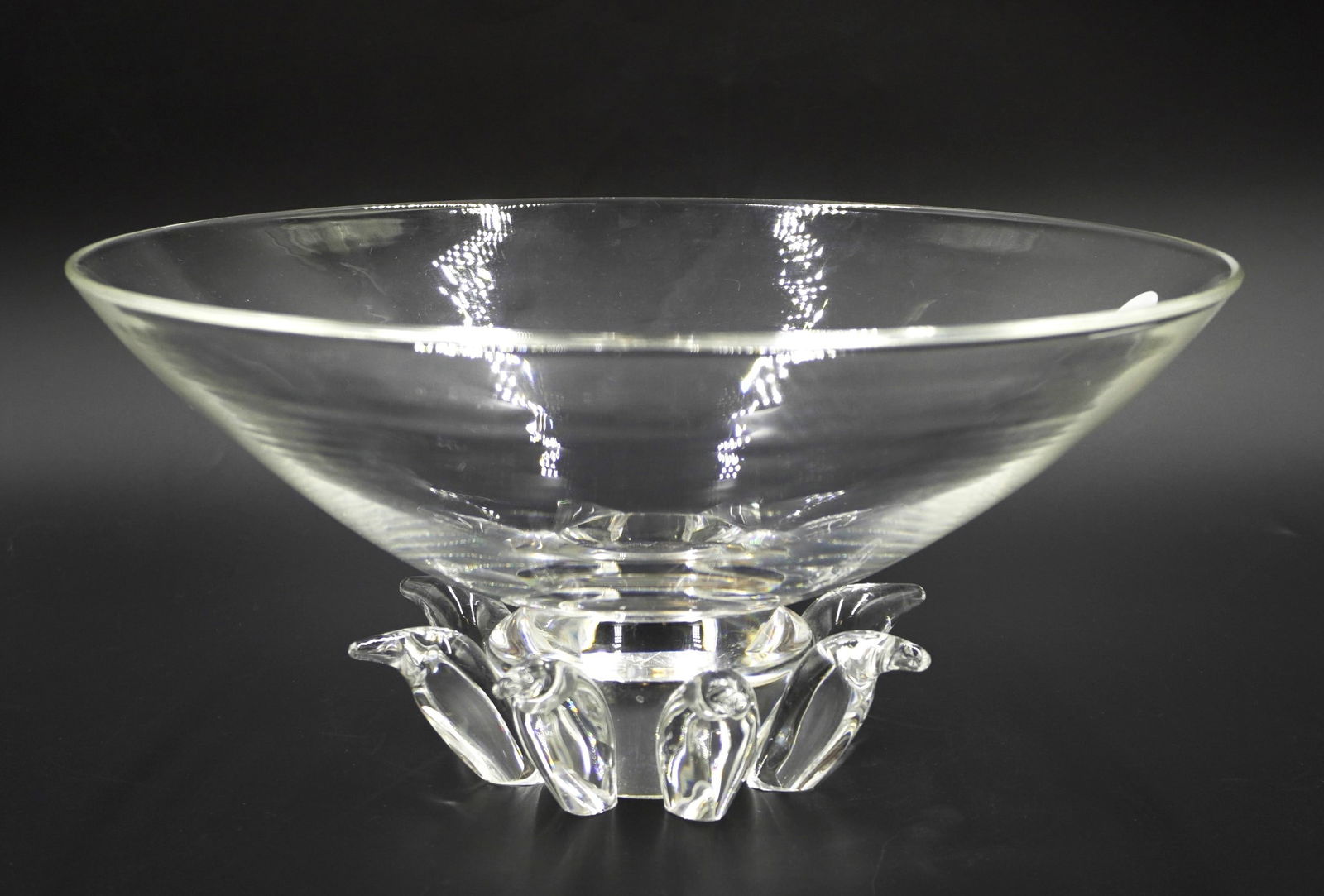 MCM LARGE STEUBEN DONALD POLLARD PEONY BOWL (1 of 7)