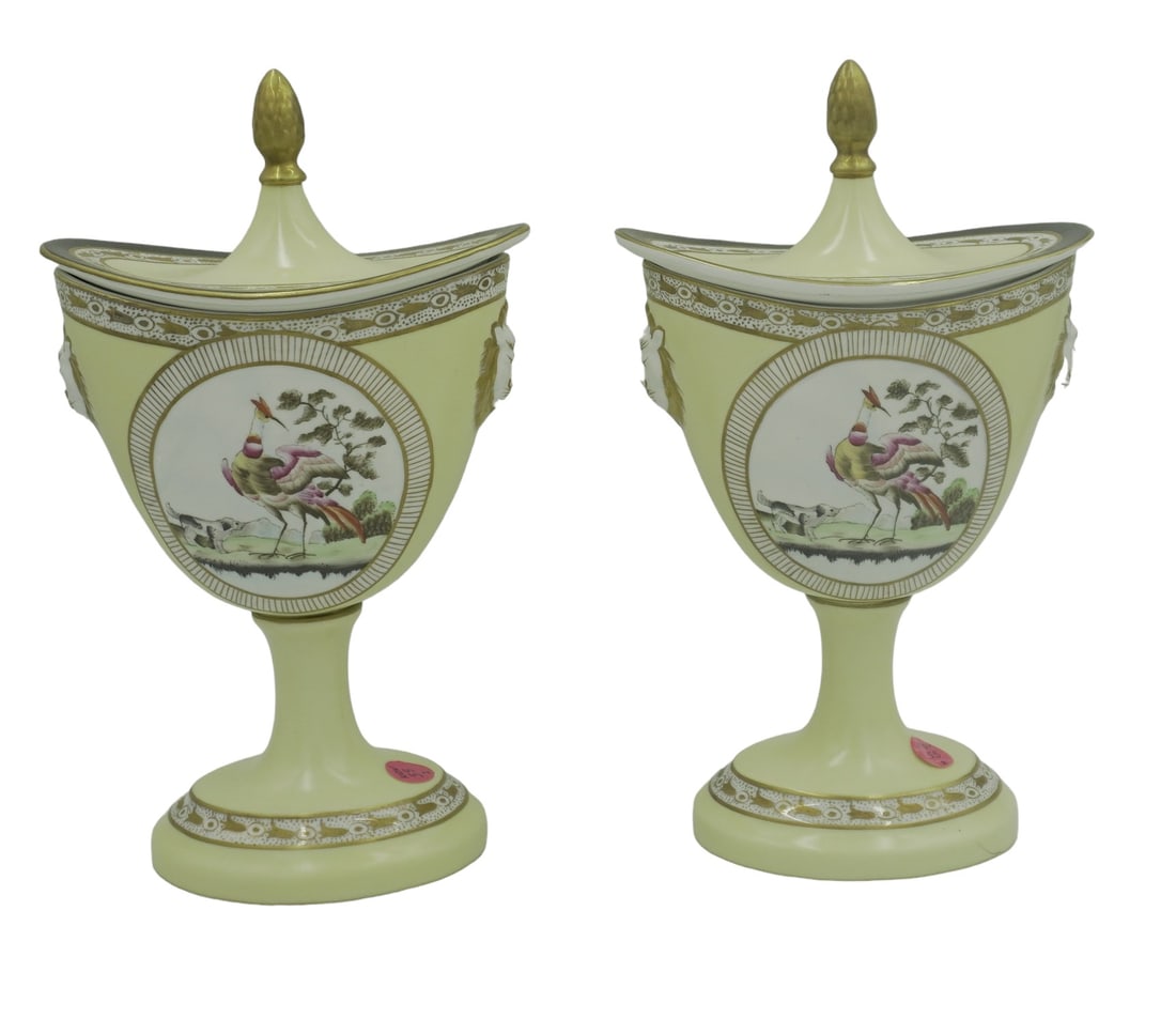 PAIR OF CHELSEA HOUSE URNS (1 of 6)