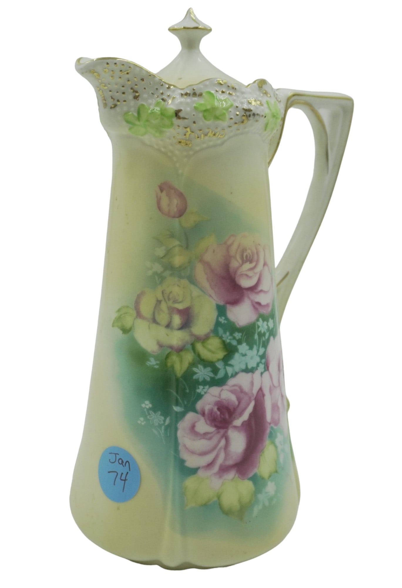 ANTIQUE R.S. PRUSSIA HAND PAINTED CHOCOLATE POT (1 of 6)