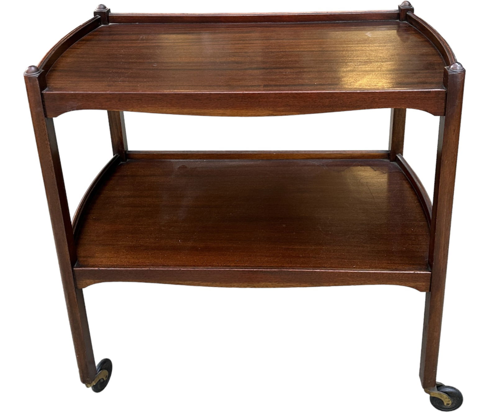 1940s MAHOGANY TEA / DRINKS TROLLEY (1 of 8)