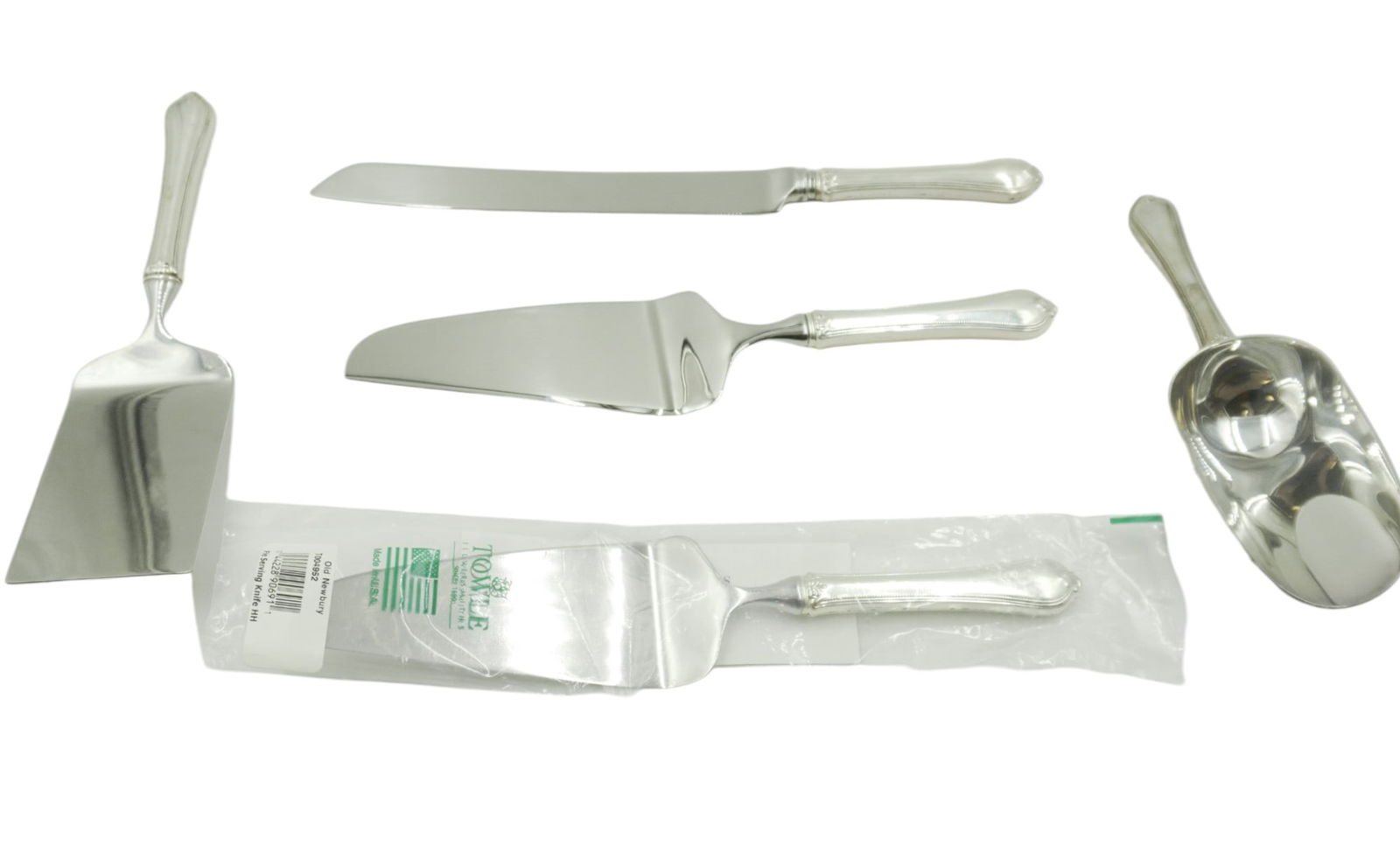 5 pc TOWLE STERLING OLD NEWBURY SERVING PIECES (1 of 4)