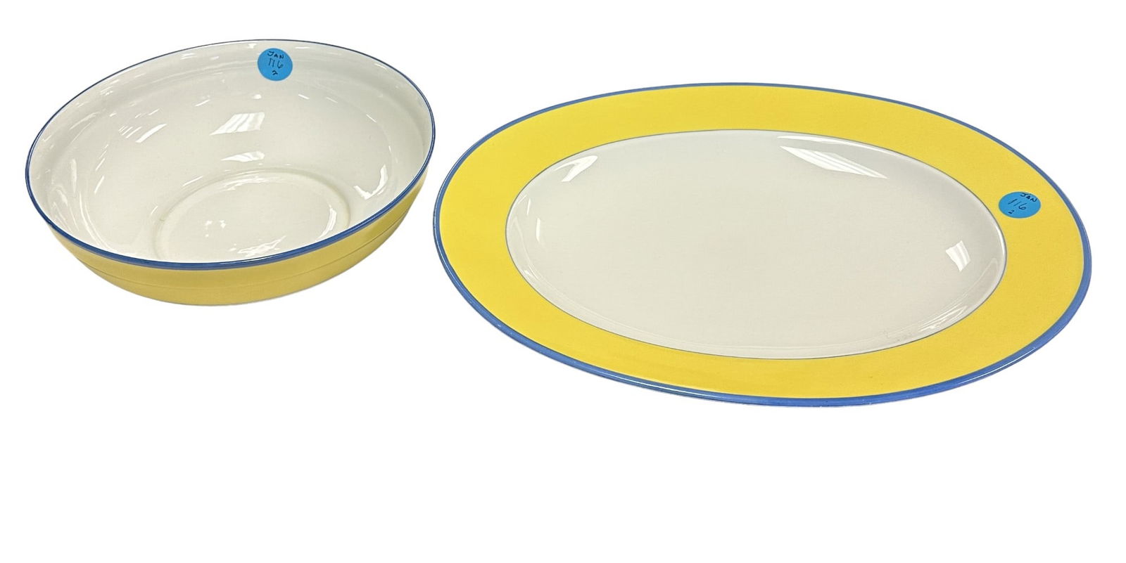 2 TIFFANY & CO HAVILAND LIMOGES MONET LARGE PLATTER & BOWL (1 of 5)