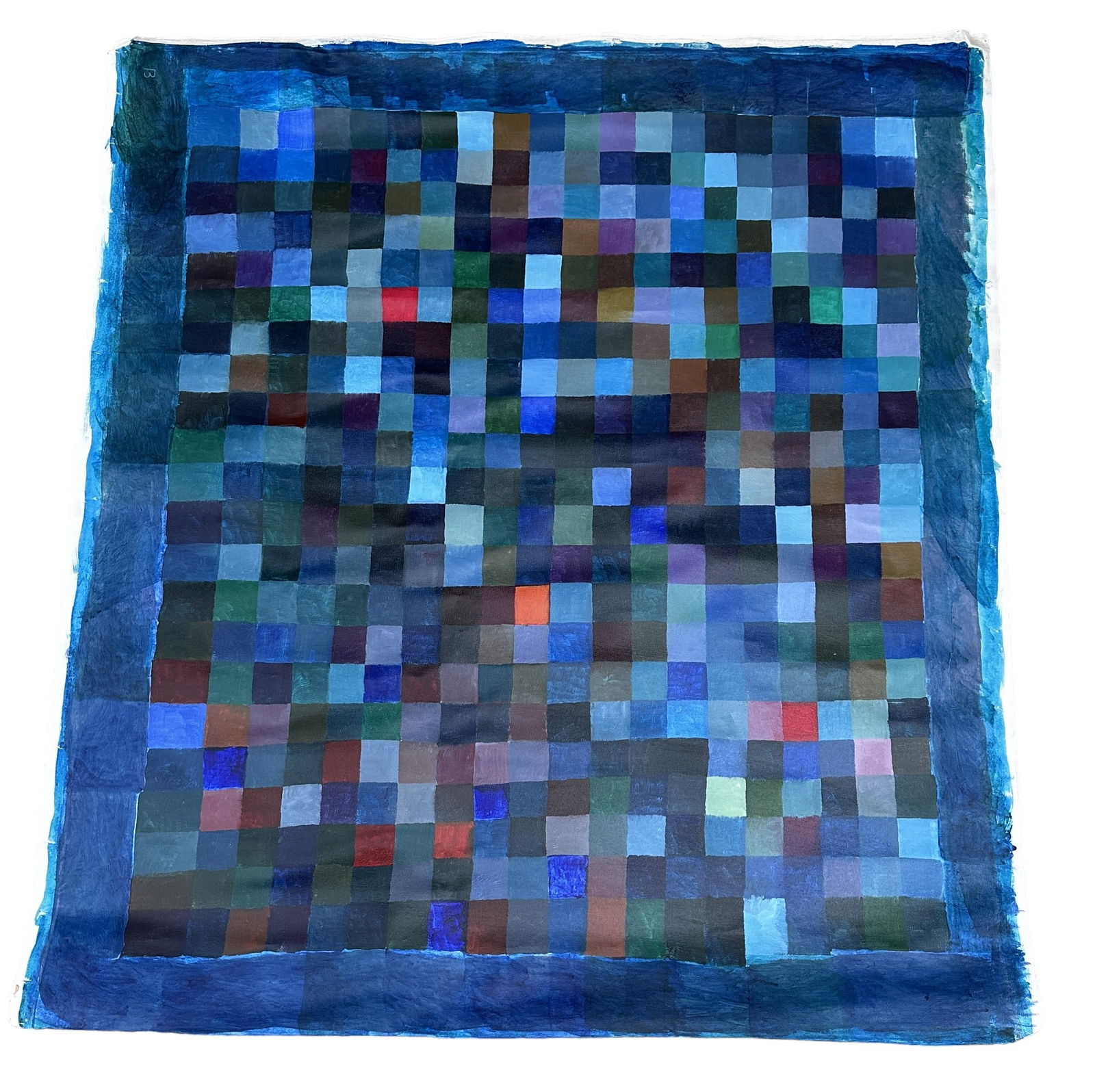 LARGE VINTAGE ASTRACT EXPESSIONIST BRADLEY (1 of 7)