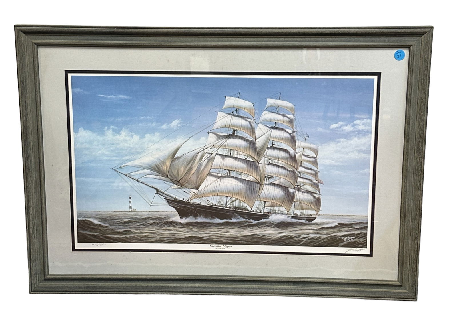 JIM BOOTH (1945-2021) CAROLINA CLIPPER LTD ED PRINT (1 of 5)