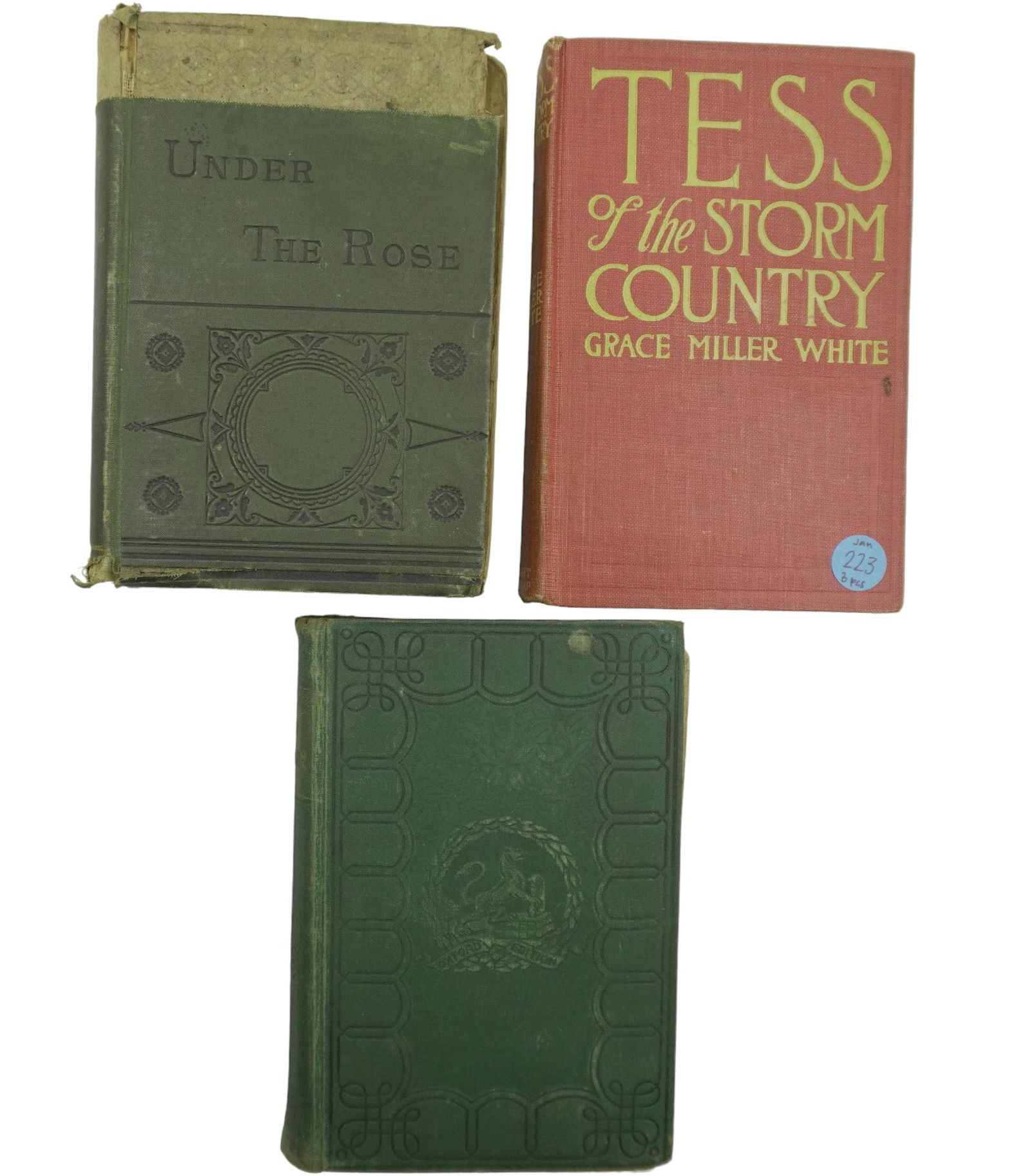 LOT OF 3 ANTIQUE BOOKS INCLUDING EDGAR ALLEN POE (1 of 8)