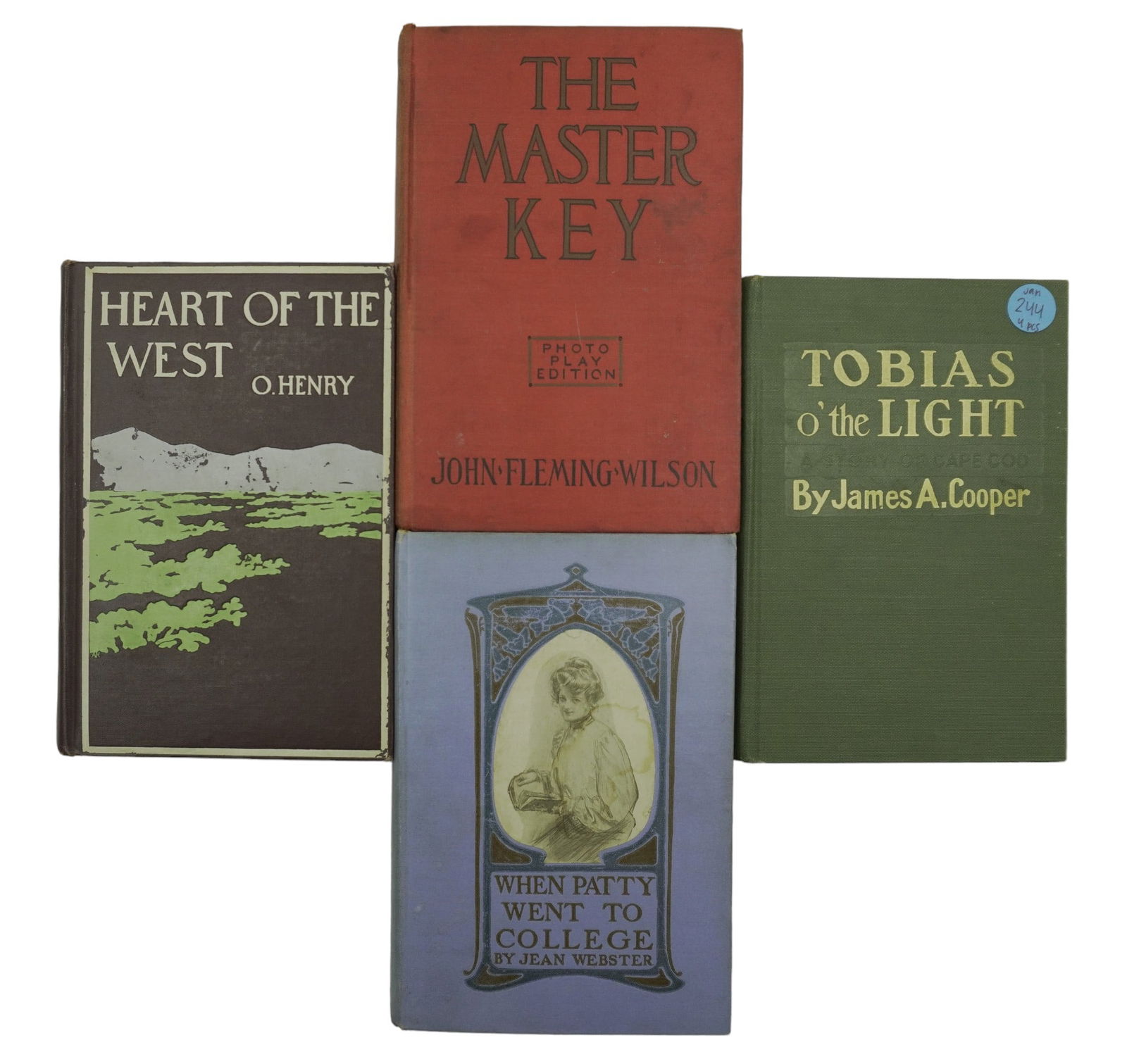 LOT OF 4 ANTIQUE BOOKS (1 of 8)