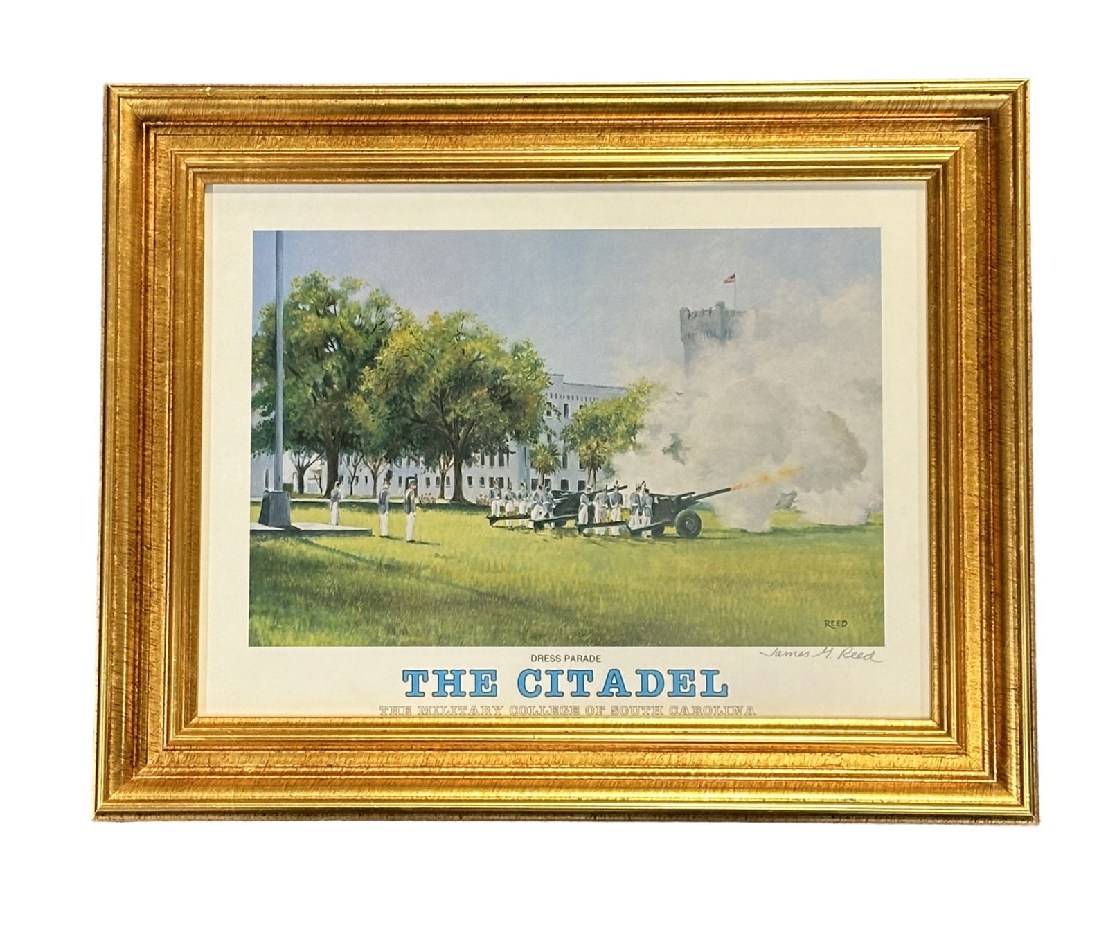 THE CITADEL DRESS PARADE SIGNED JAMES G REED PRINT (1 of 4)