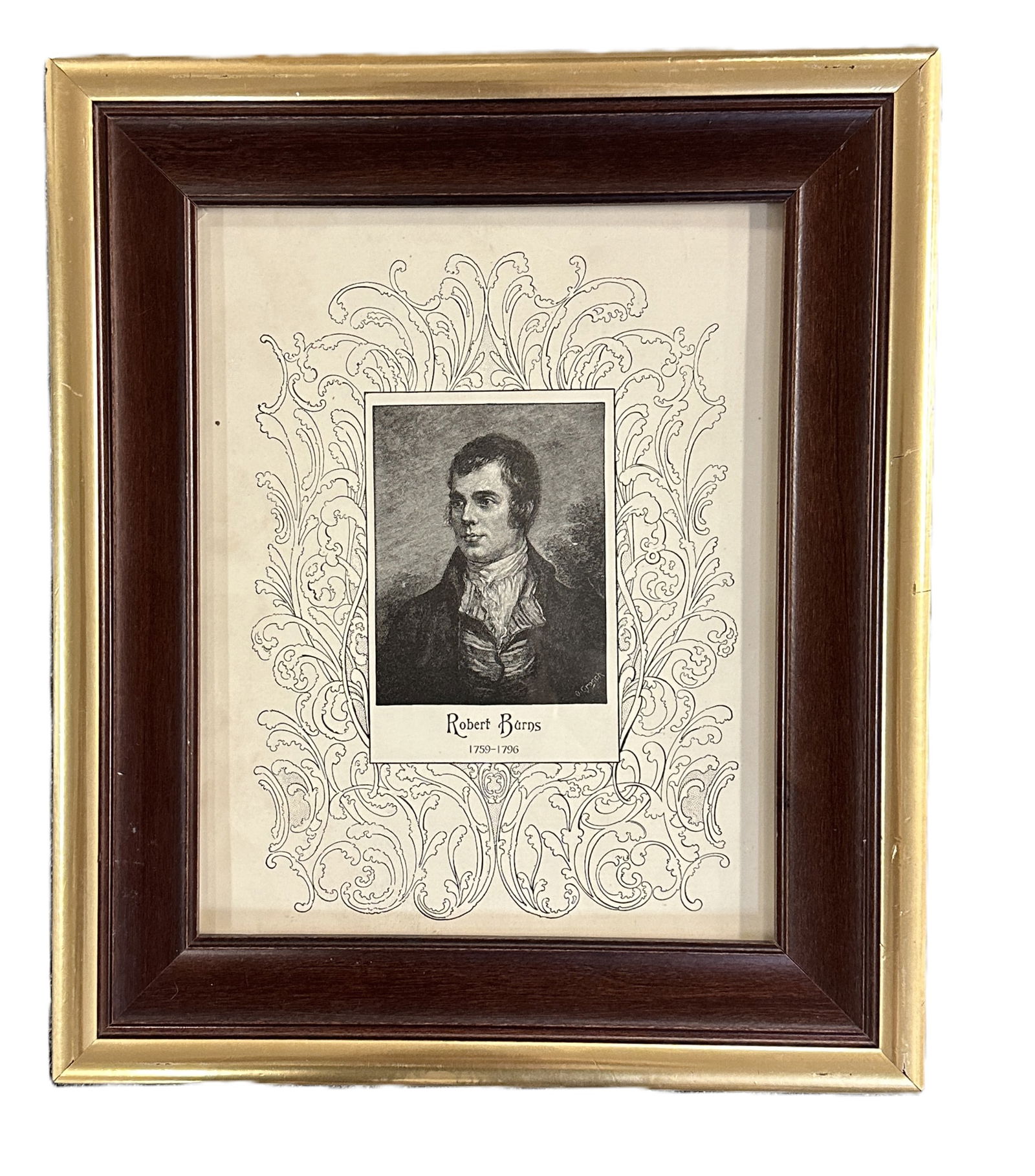 ROBERT BURNS FRAMED ENGRAVING (1 of 1)