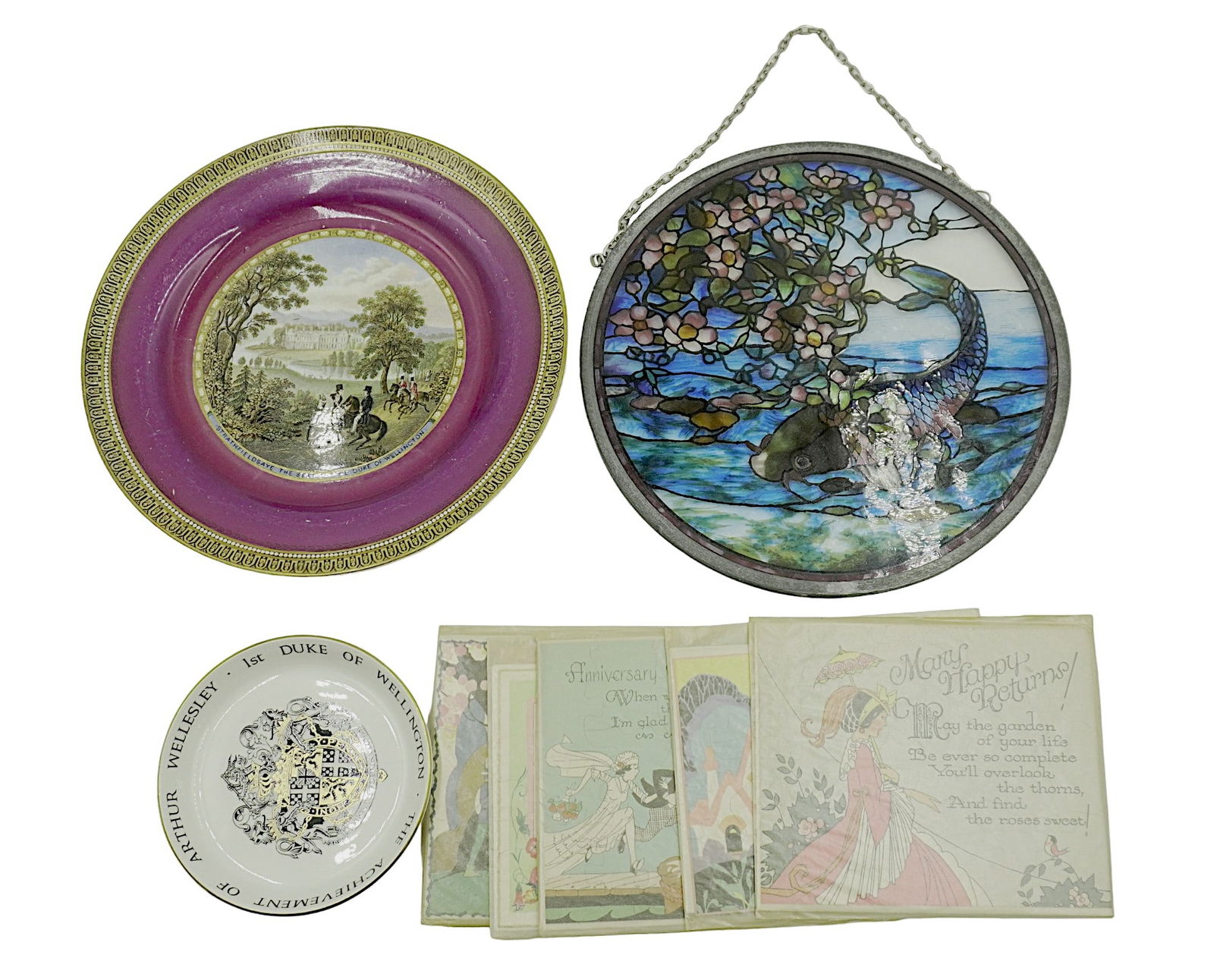 BOX LOT PUZZLE POST CARDS - SUNCATCHER - PORCELAIN (1 of 1)