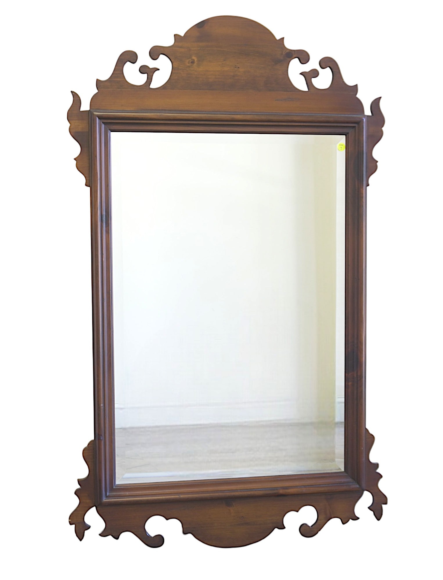 VINTAGE CHIPPENDALE STYLE BEVELED MIRROR (1 of 3)