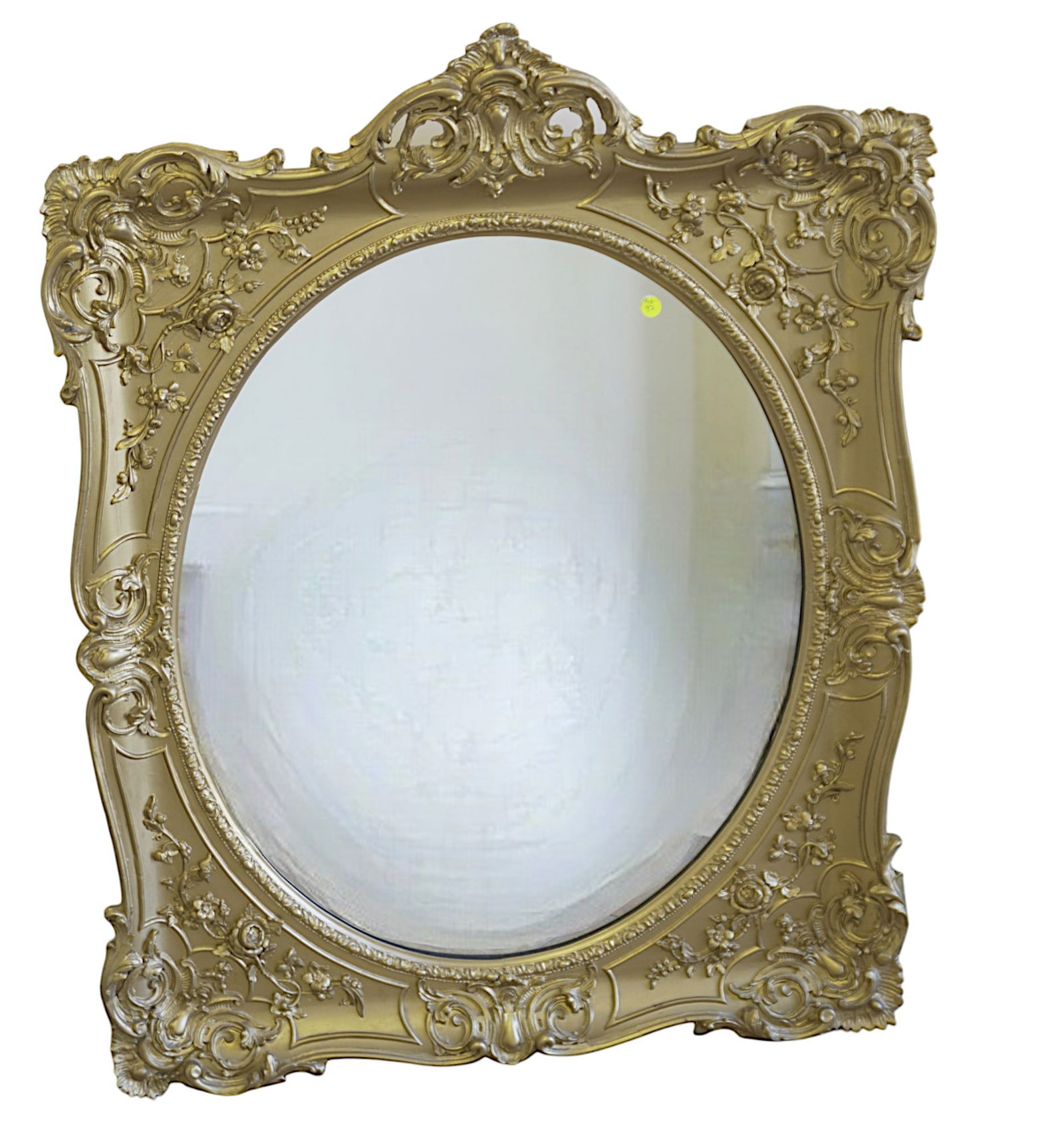 ORNATE FRENCH STYLE GILT & GESSO MIRROR (1 of 8)