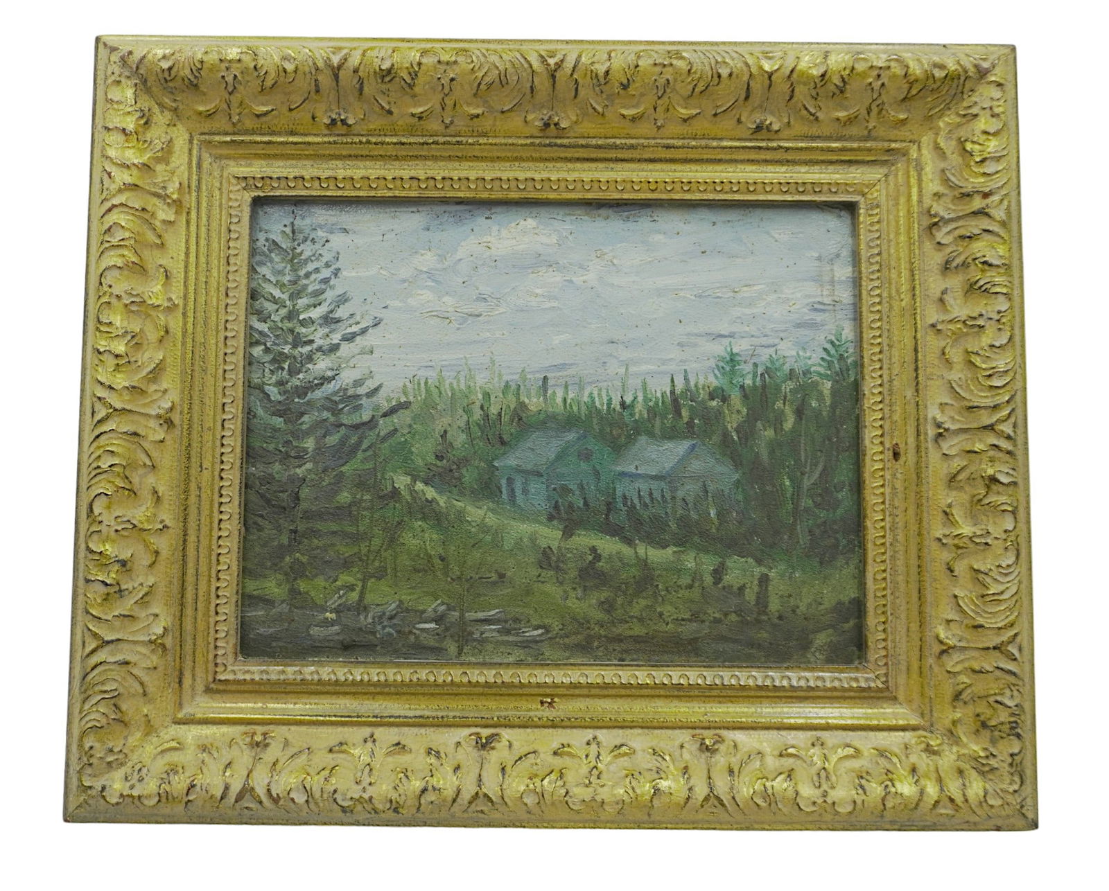 ANDREW RAYMOND JANSON OIL ON BOARD ADIRONDACKS (1 of 6)