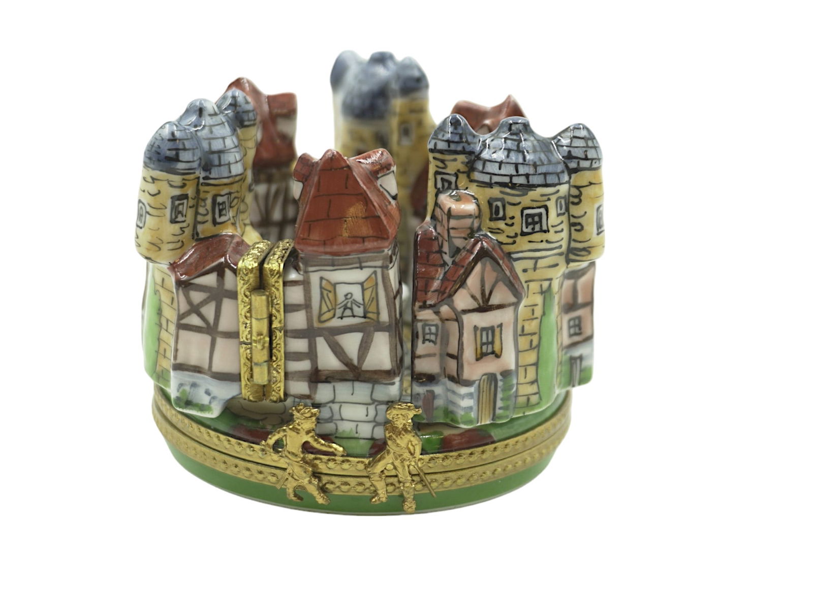 RARE MEDIEVAL VILLAGE LIMOGES BOX (1 of 10)