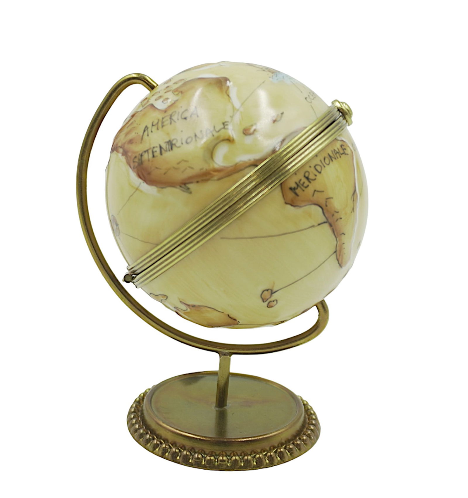 TURNING GLOBE ON STAND LIMOGES BOX (1 of 7)