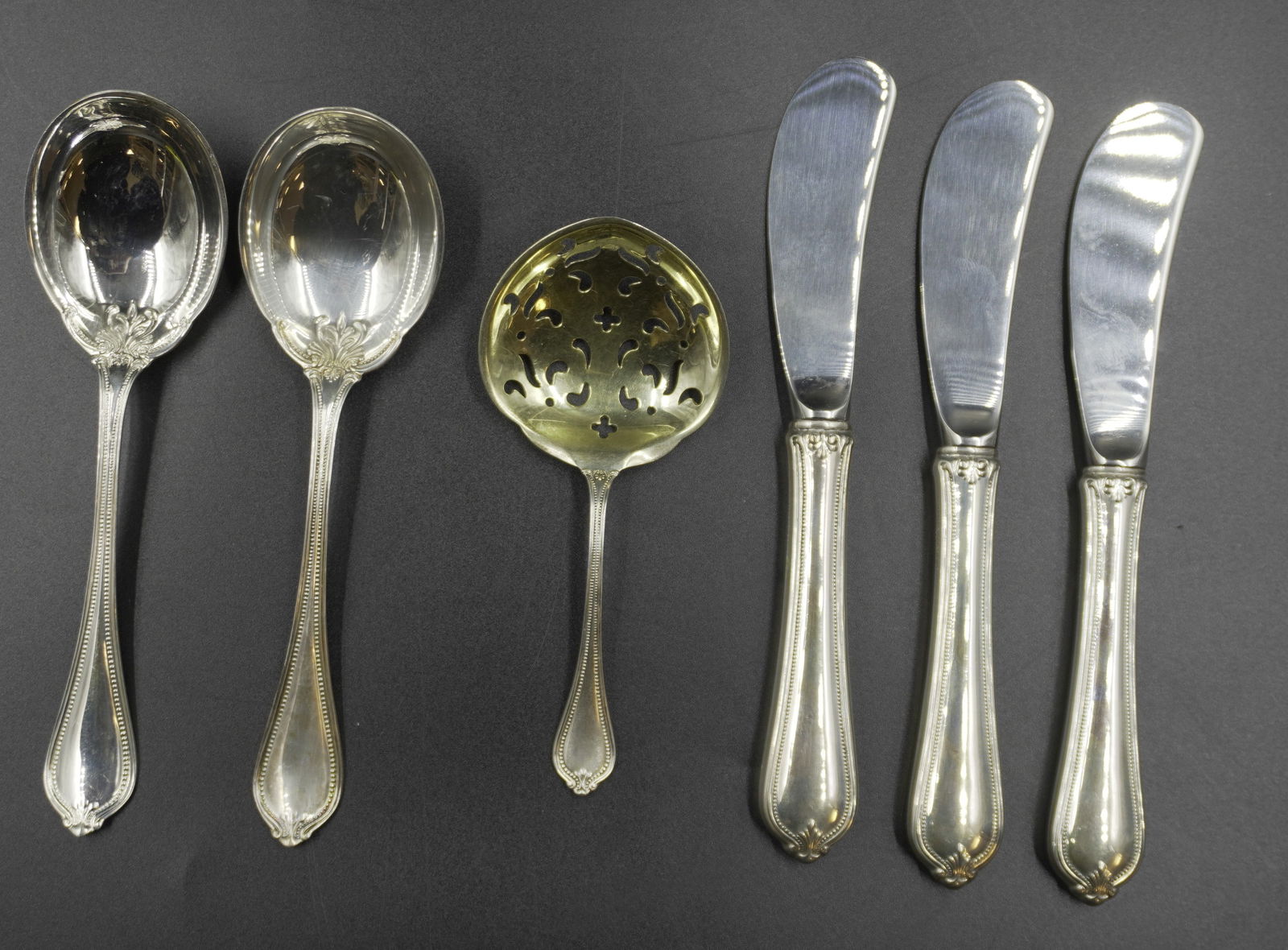 6 pc TOWLE STERLING OLD NEWBURY FLATWARE (1 of 4)