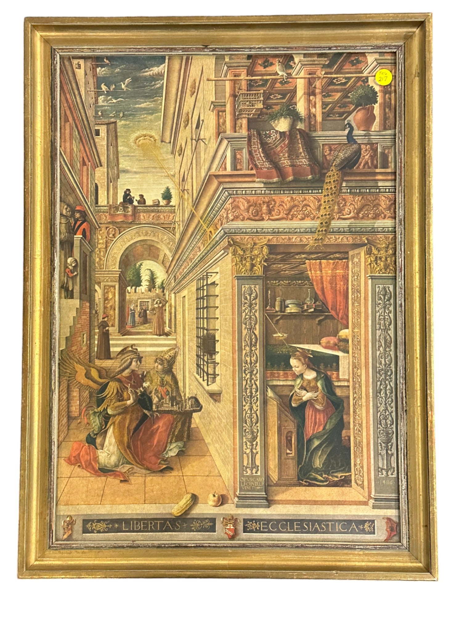 THE ANNUNCIATION WITH SAINT EMIDIUS PRINT FRAMED (1 of 3)