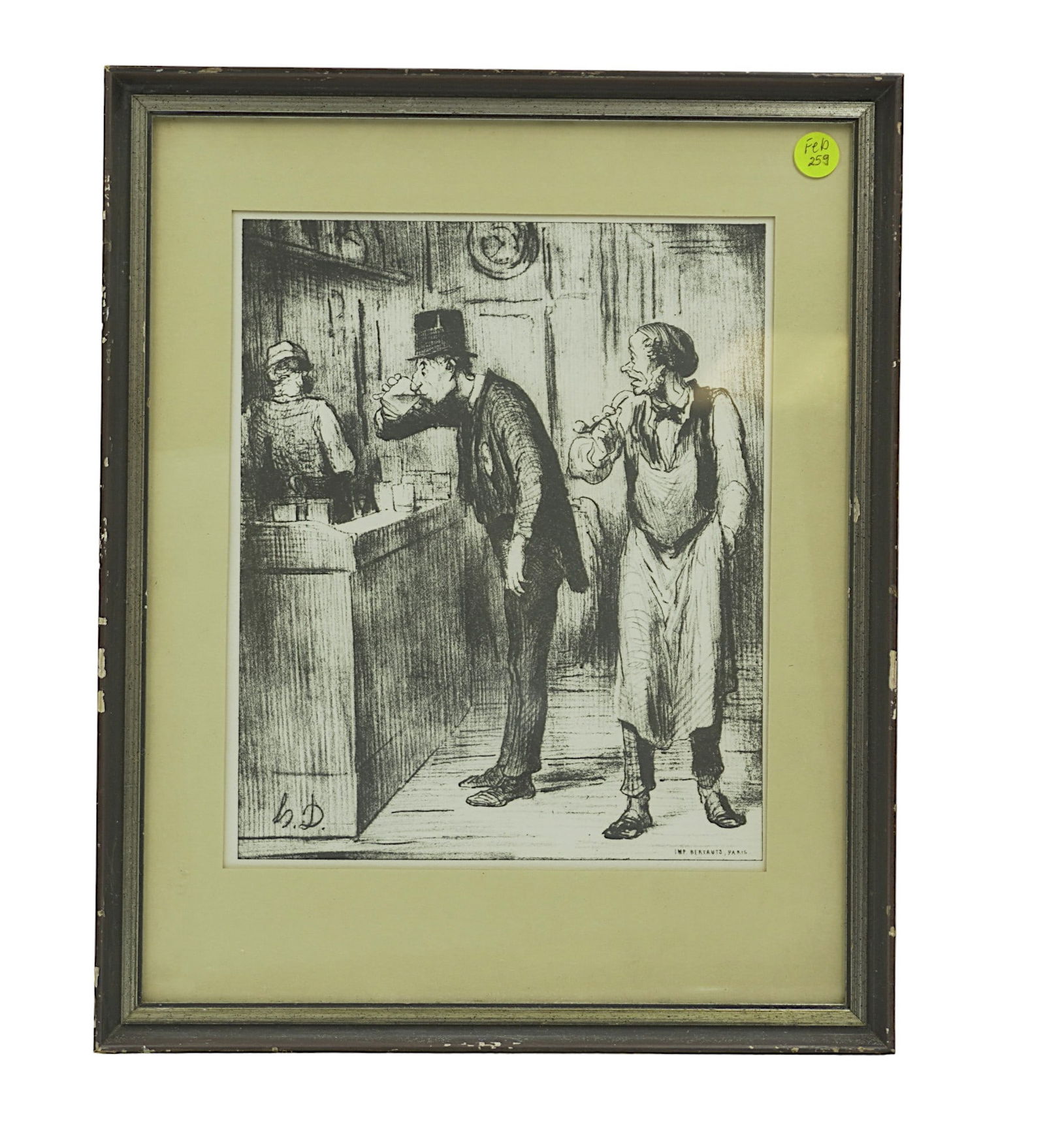 HONORE DAUMIER AMI DE PERSONNE LITHO 1862 (1 of 7)