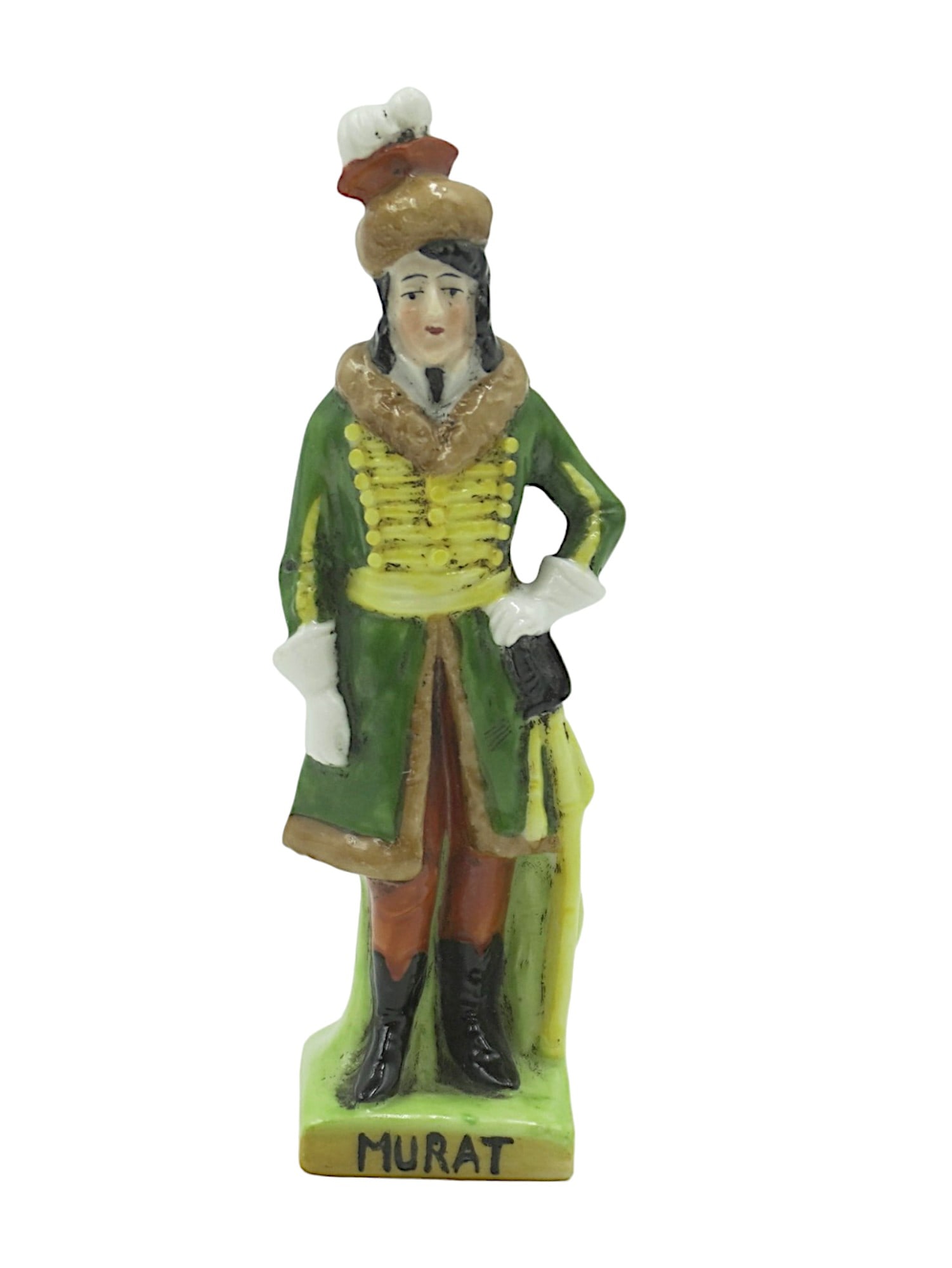 ANTIQUE CAPODIMONTE MURAT FIGURE: Antique Capodimonte Murat Figure with Fine Details. 4". Weight 2 oz