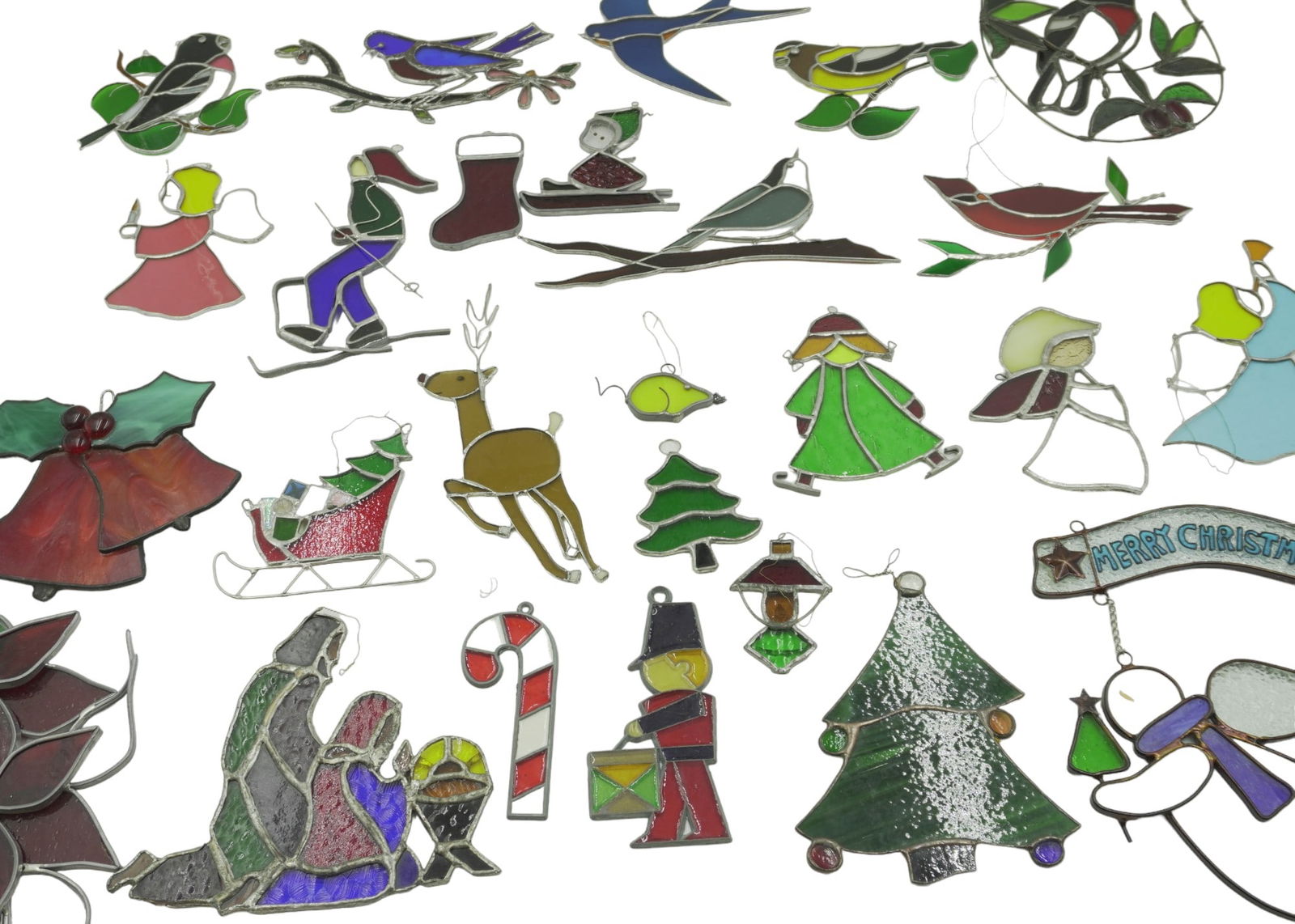 25 pc STAINED GLASS WINDOW SUNCATCHERS (1 of 7)