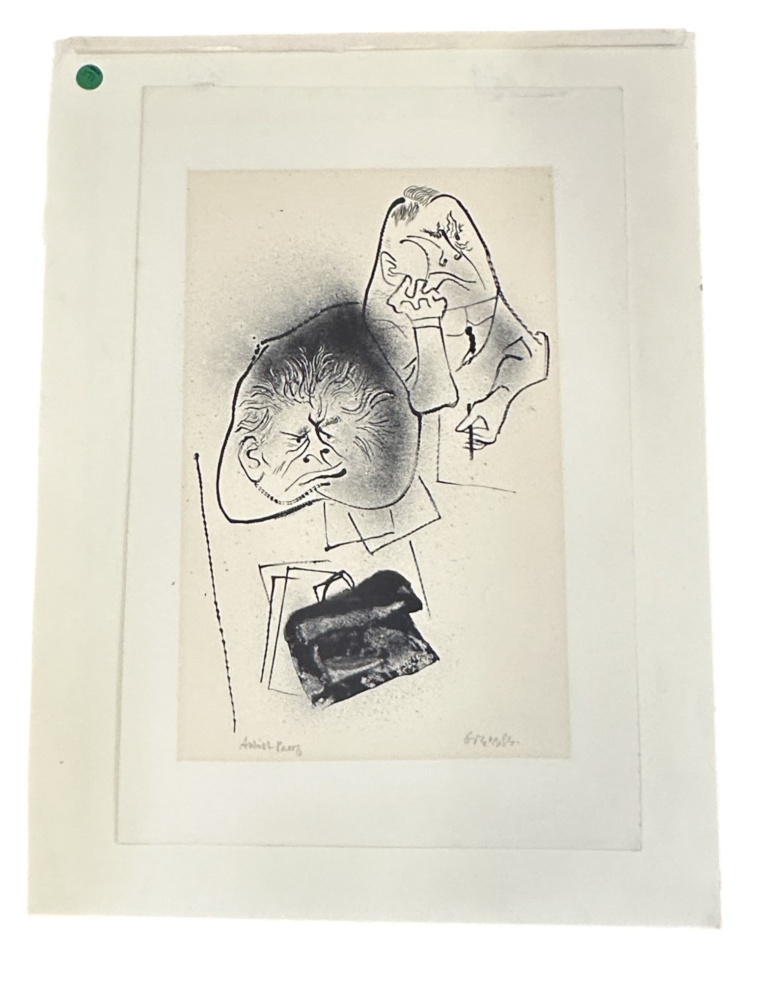 BUSINESS MEETING BY WILLIAM GROPPER ARTIST PROOF: Business Meeting by William Gropper, Circa 1960. Original Lithograph signed in pencil by the artist and marked Artist Proof. William Gropper (New York, 1897 - 1977) was one of America's great satirica