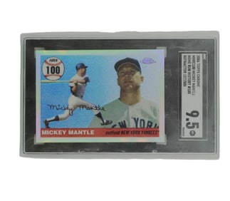 TOPPS CHROME MICKEY MANTLE MHRC100