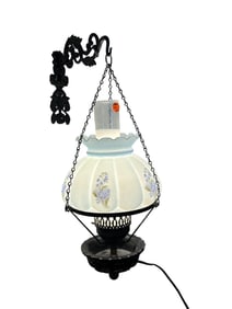 VINTAGE HANGING VICTORIAN STYLE SWINGING LIGHT