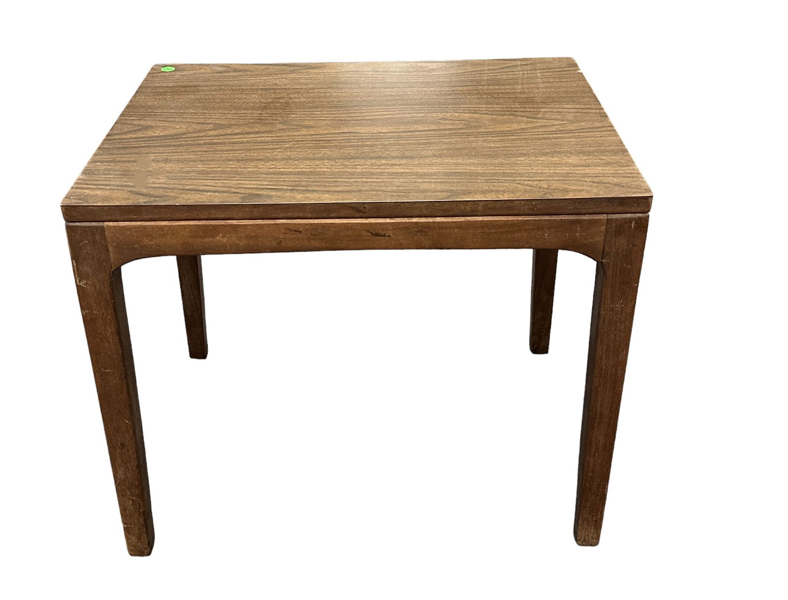 MCM JENS RISOM STYLE SIDE TABLE: Vintage MCM Jens Risom Style Table with Formica Top. 24?W ? 18?D ? 20.25?H