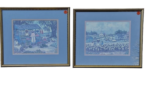 2 RAVENEL GAILLARD (1916-1999) LOWCOUNTRY SIGNED PRINTS