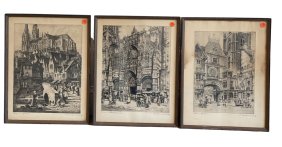 3 ANDREW KAROLY & LOUIS P SZANTO ETCHINGS