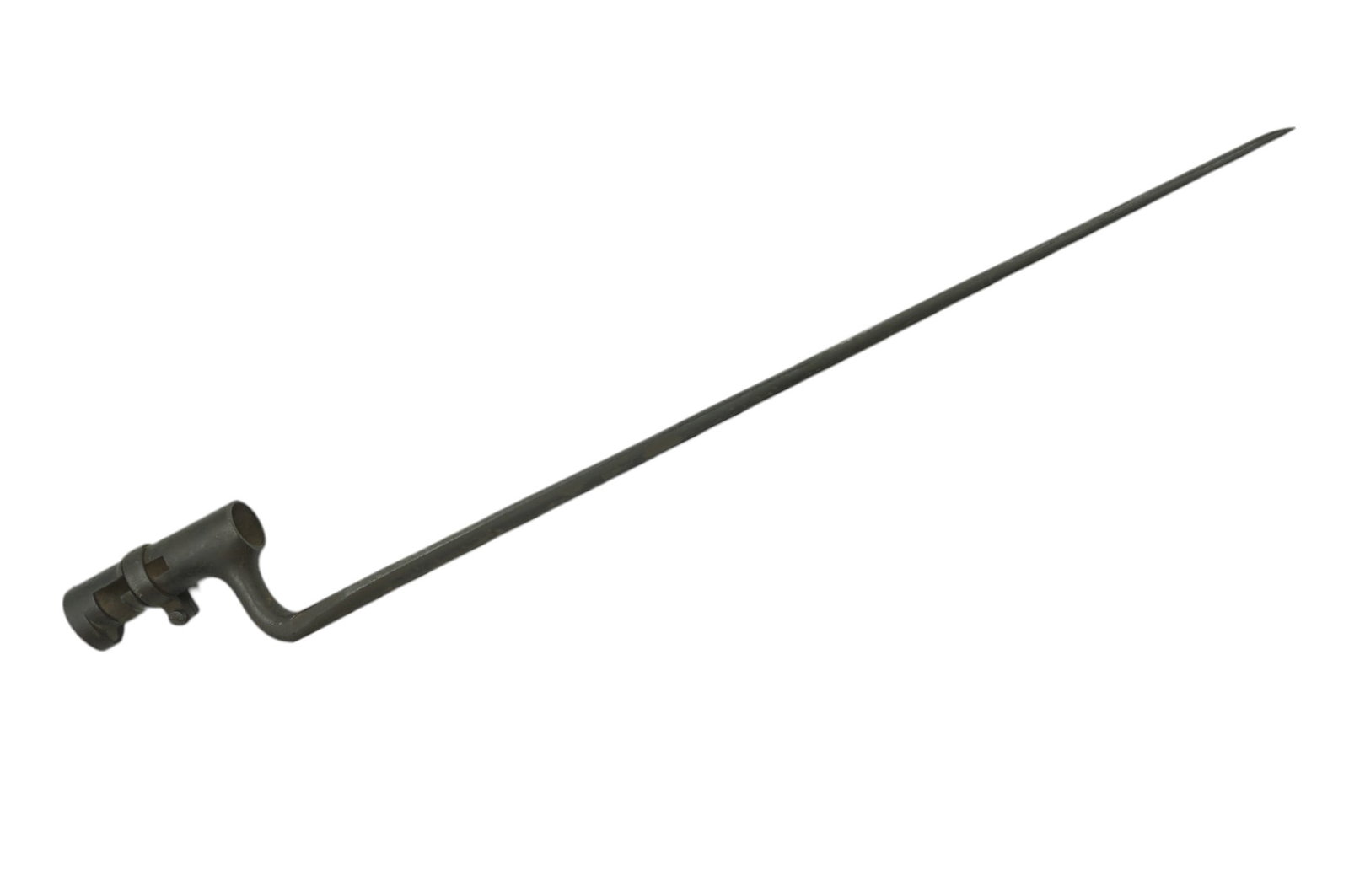 U.S. MODEL 1873 SOCKET BAYONET: U.S. Model 1873 45-70 Trapdoor Socket Bayonet. Stamped S D. 21" long. This bayonet fits the M1873 Trapdoor Rifle. Weight 14 oz