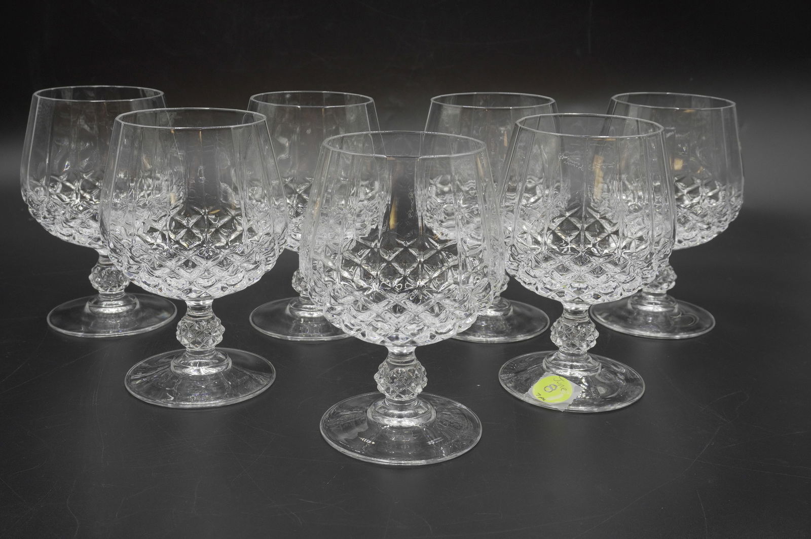 7 LONGCHAMP BRANDY SNIFTERS CRISTAL D'ARQUES (1 of 4)