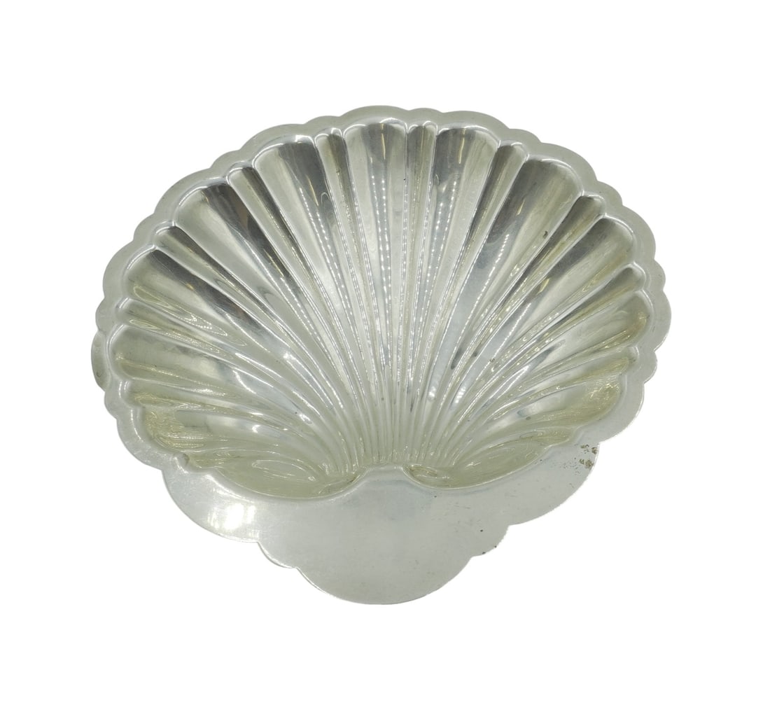 VINTAGE STERLING SILVER SHELL BOWL (1 of 3)