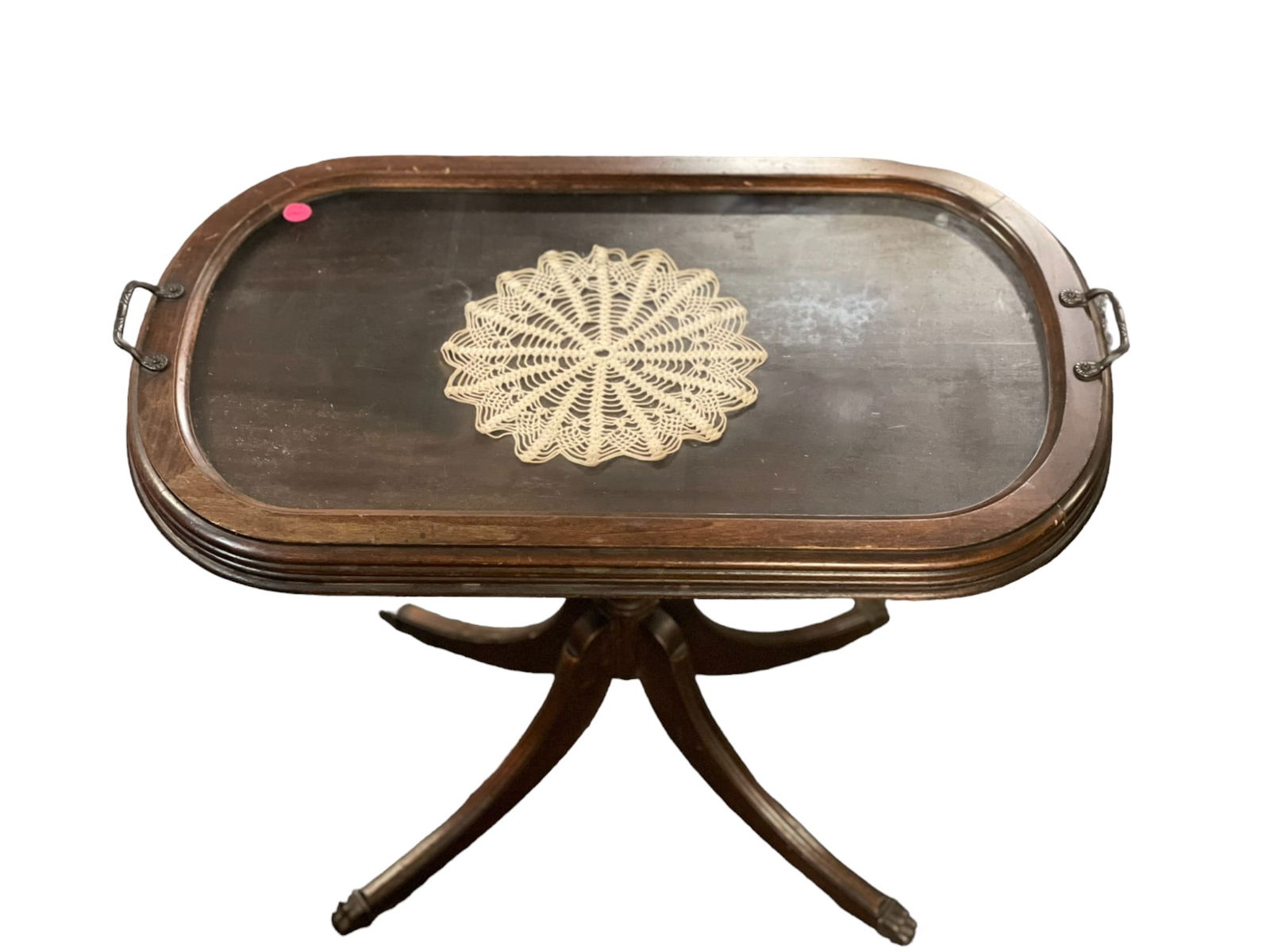 DUNCAN PHYFE MAHOGANY TRAY TOP TABLE (1 of 3)