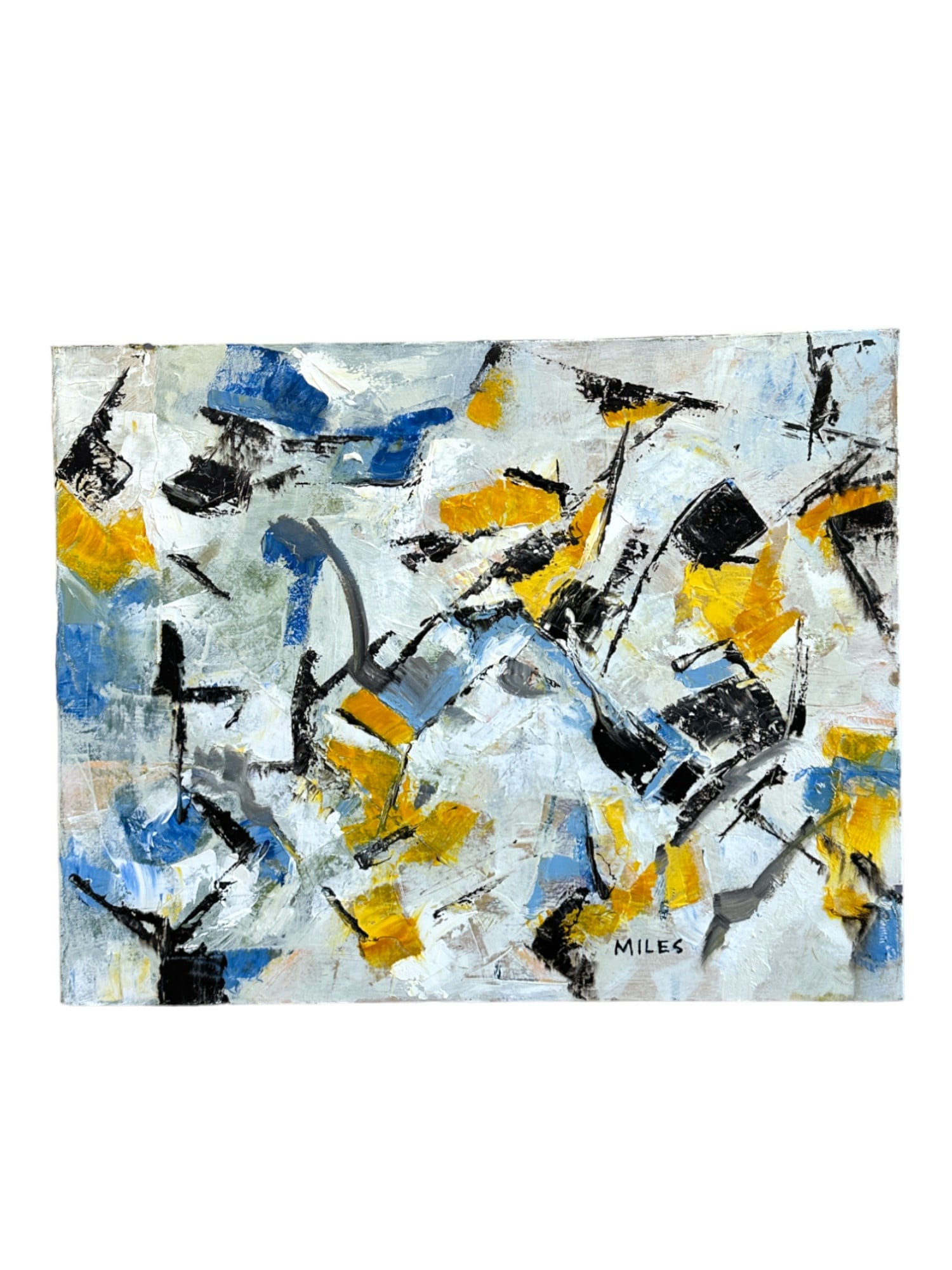 GARY MILES ABSTRACT OIL ON CANVAS (1 of 3)