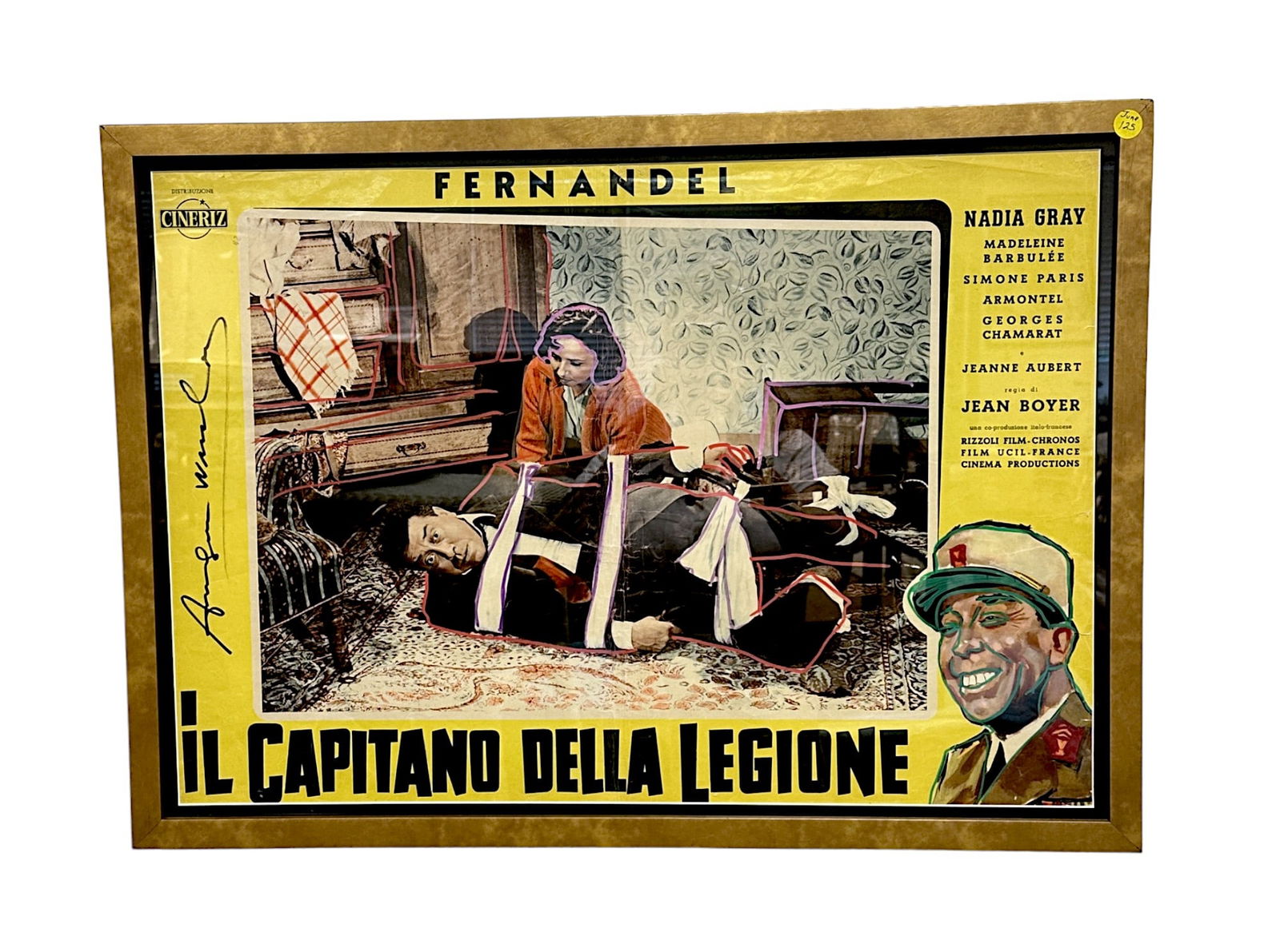 ANDY WARHOL ESTATE HAND EMBELLISHED & HAND SIGNED MOVIE POSTER (1 of 6)