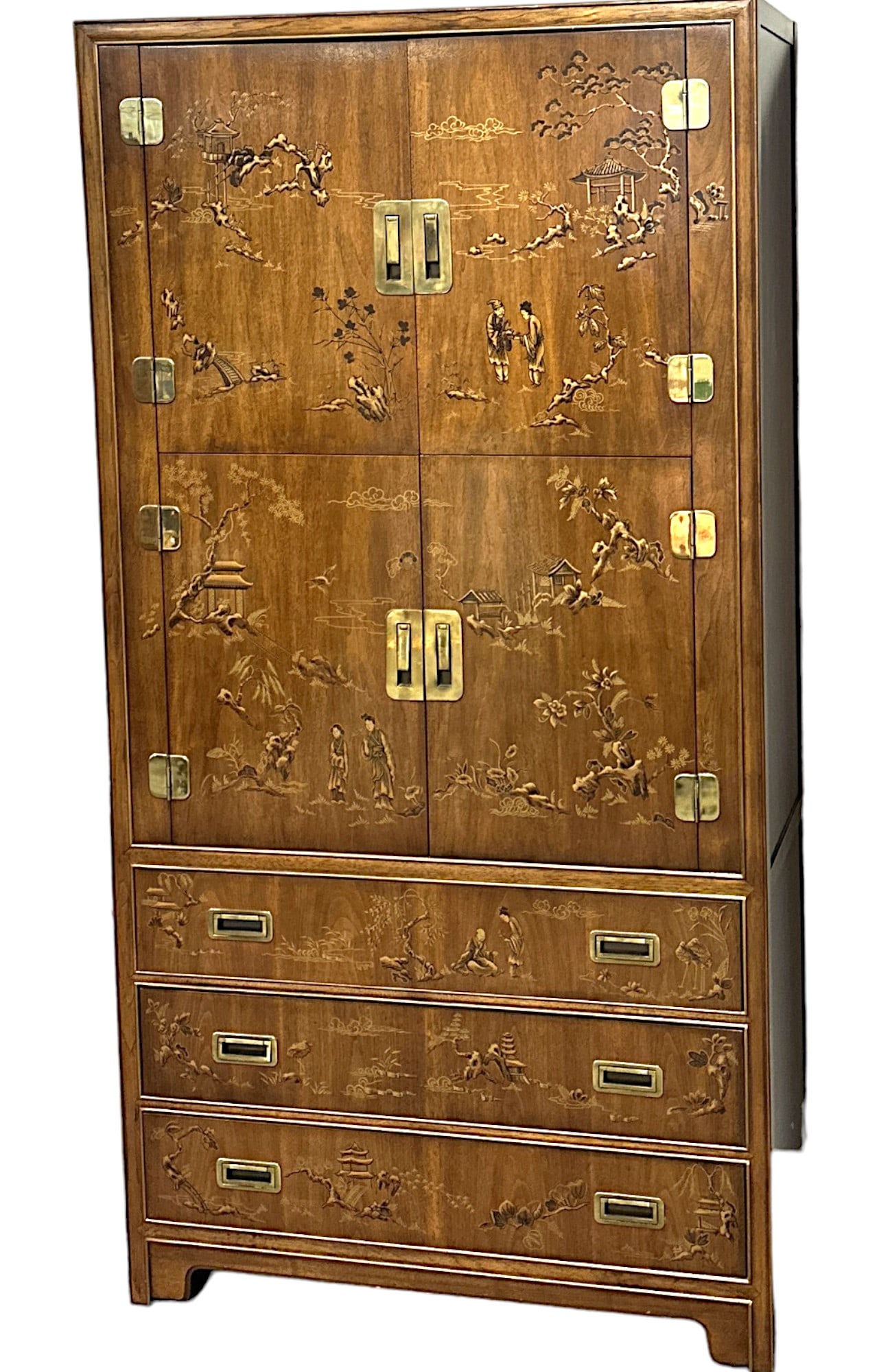 DREXEL HERITAGE DYNASTY CHINOISERIE CABINET (1 of 8)
