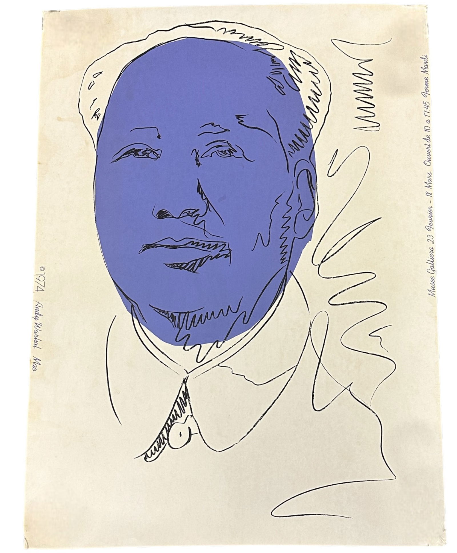 ANDY WARHOL 1974 WALLPAPER MAO SCREENPRINT (1 of 5)