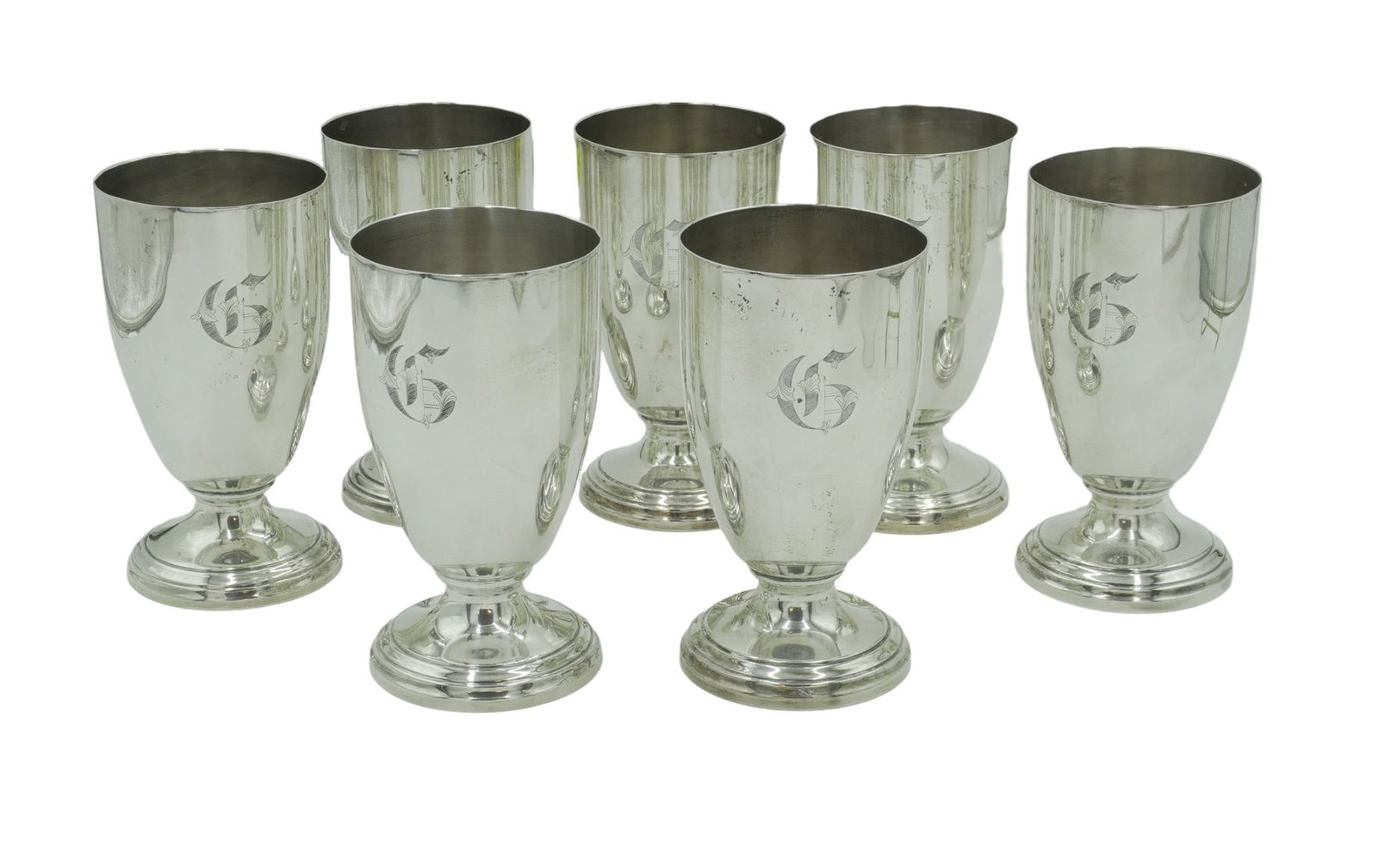 7 VINTAGE STERLING SILVER 925 GOBLETS (1 of 6)