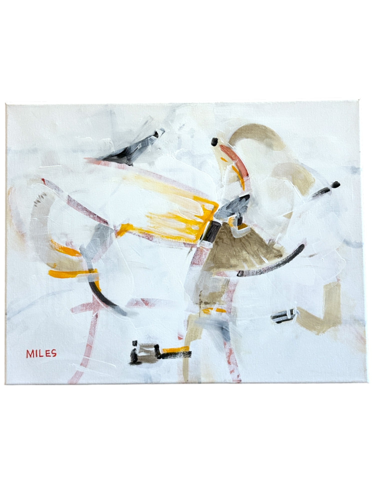 GARY MILES ABSTRACT OIL ON CANVAS (1 of 3)