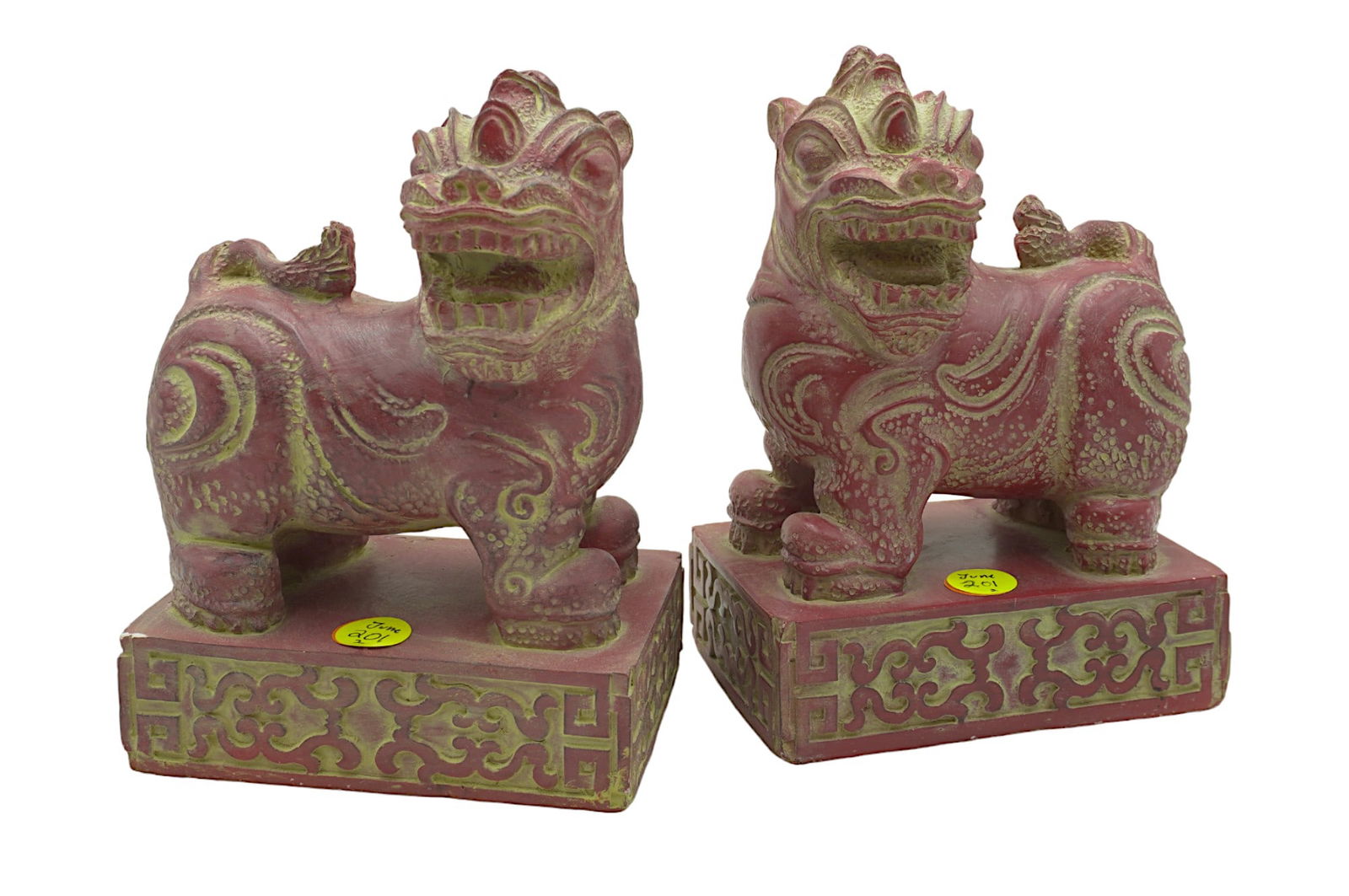 VINTAGE RED FOO DOGS (1 of 5)