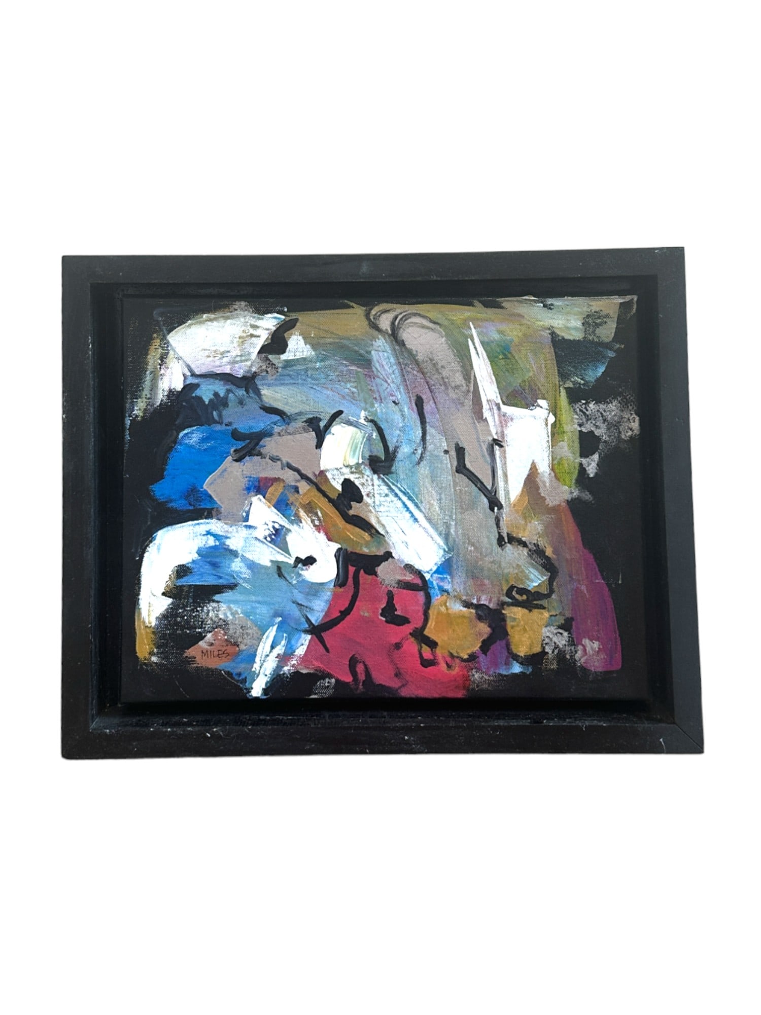 GARY MILES ABSTRACT OIL ON CANVAS (1 of 2)