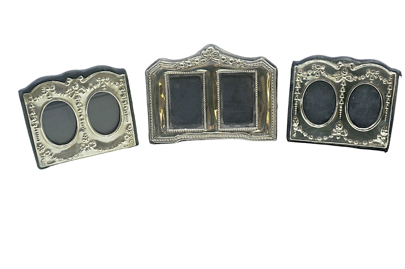 3 STERLING SILVER EUROPEAN DOUBLE PHOTO FRAMES (1 of 5)