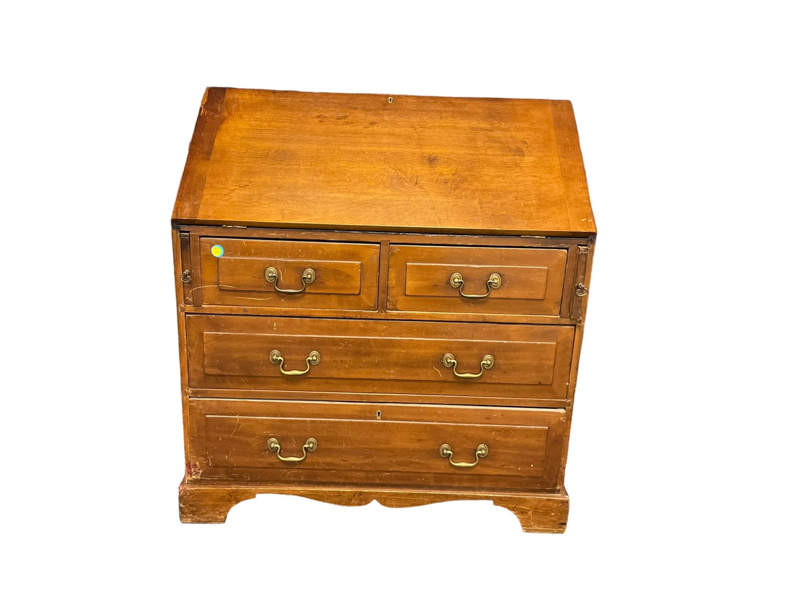 ANTIQUE 19th c FALL FRONT DESK (1 of 10)