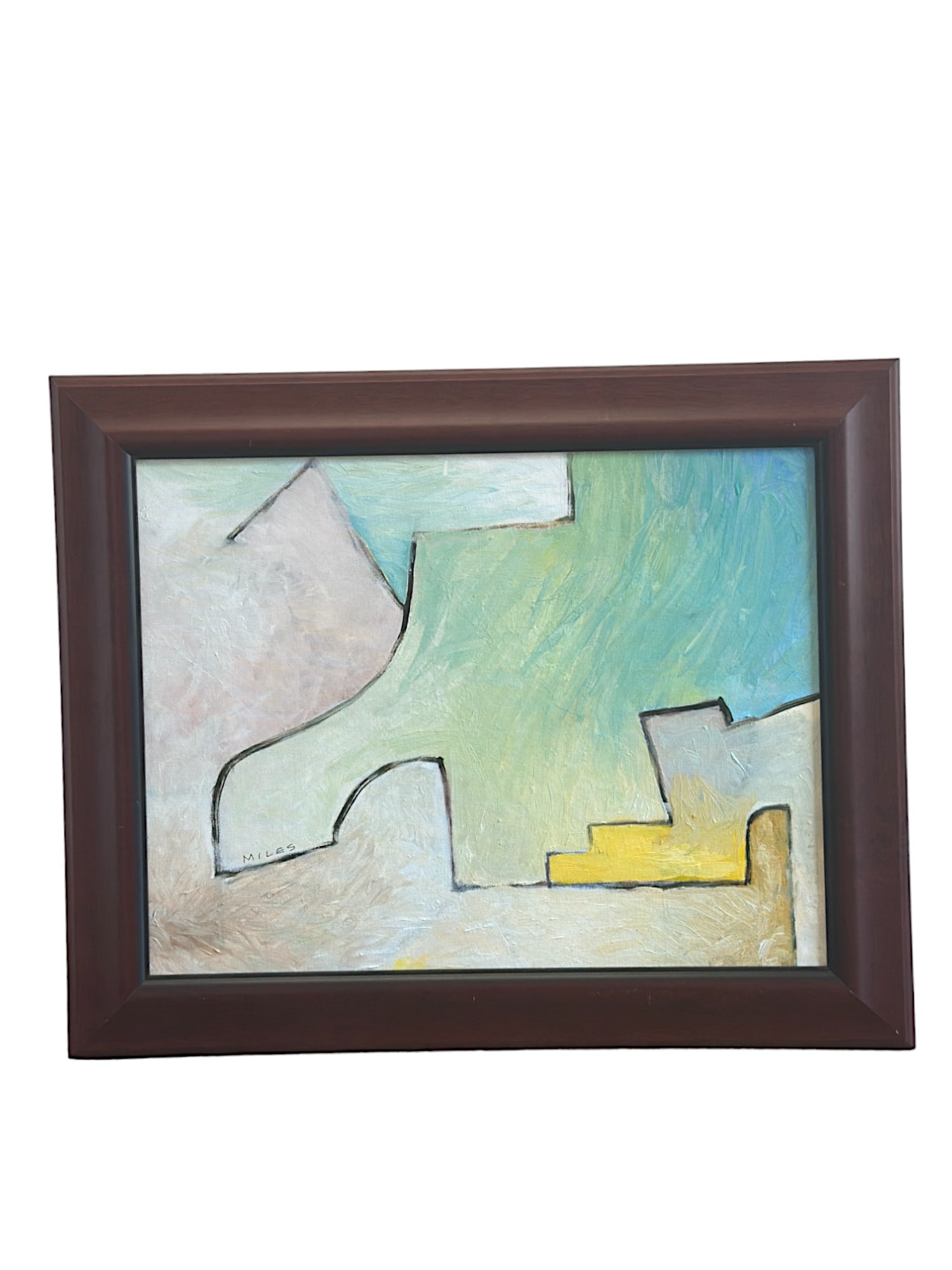 GARY MILES ABSTRACT OIL ON CANVAS (1 of 3)