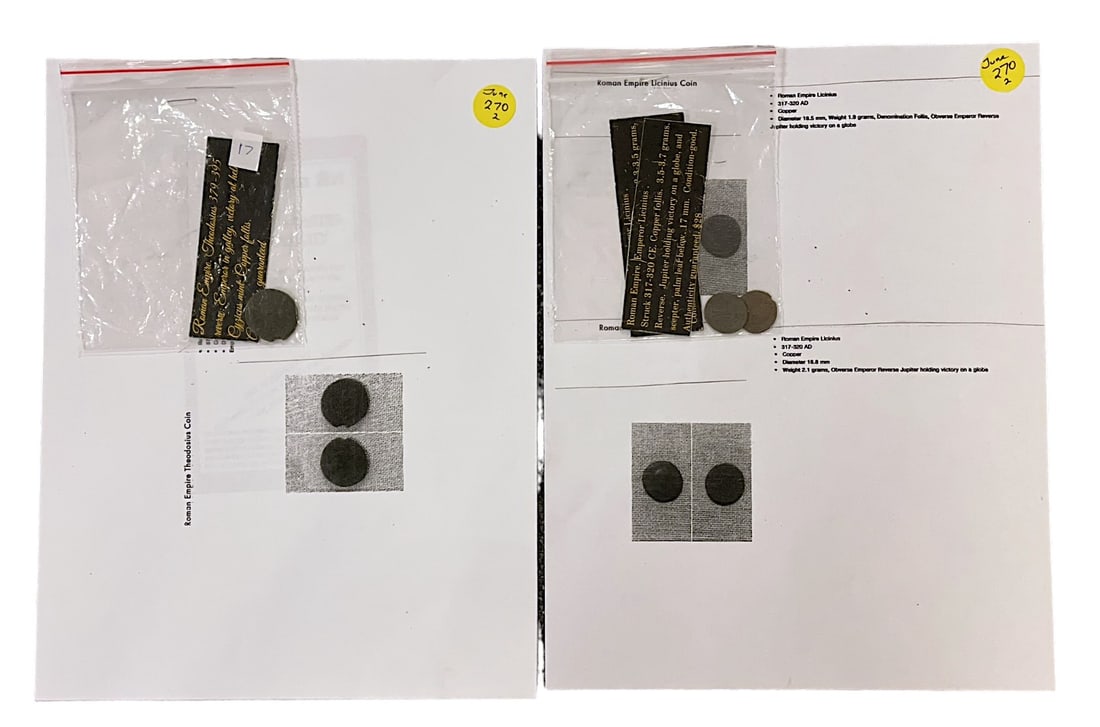 2 ROMAN EMPIRE COPPER COINS WITH COA (1 of 7)
