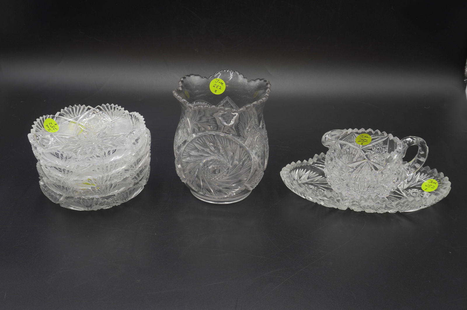 8 PC EAPG & AMERICAN BRILLIANT CUT GLASS (1 of 5)