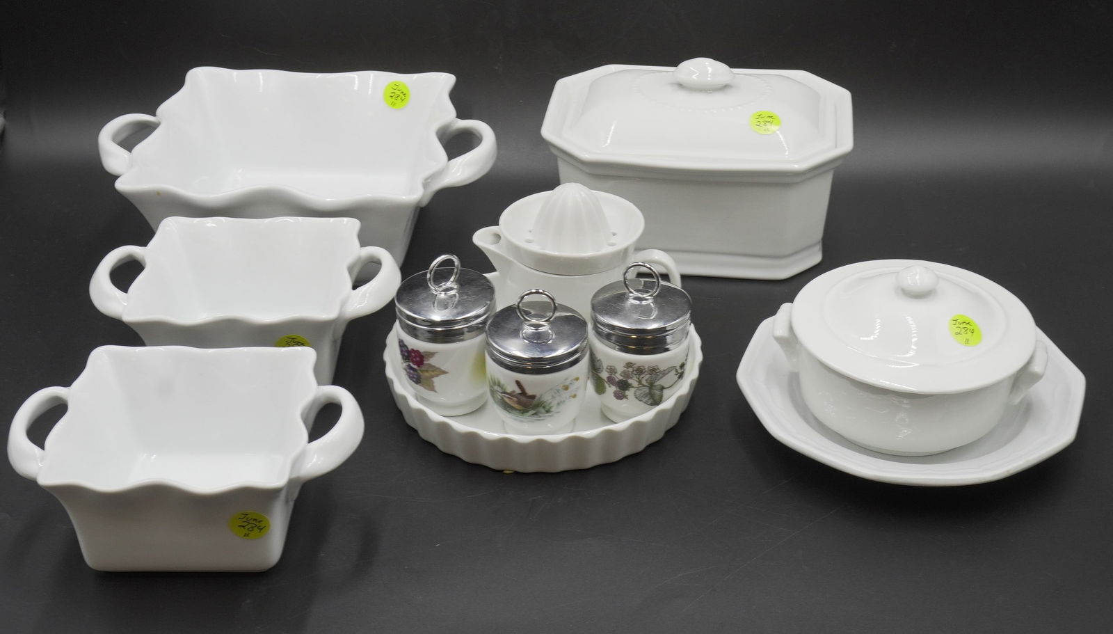 11 PC WHITE COOKWARE CORDON BLEU - PILLIVUYT + (1 of 6)