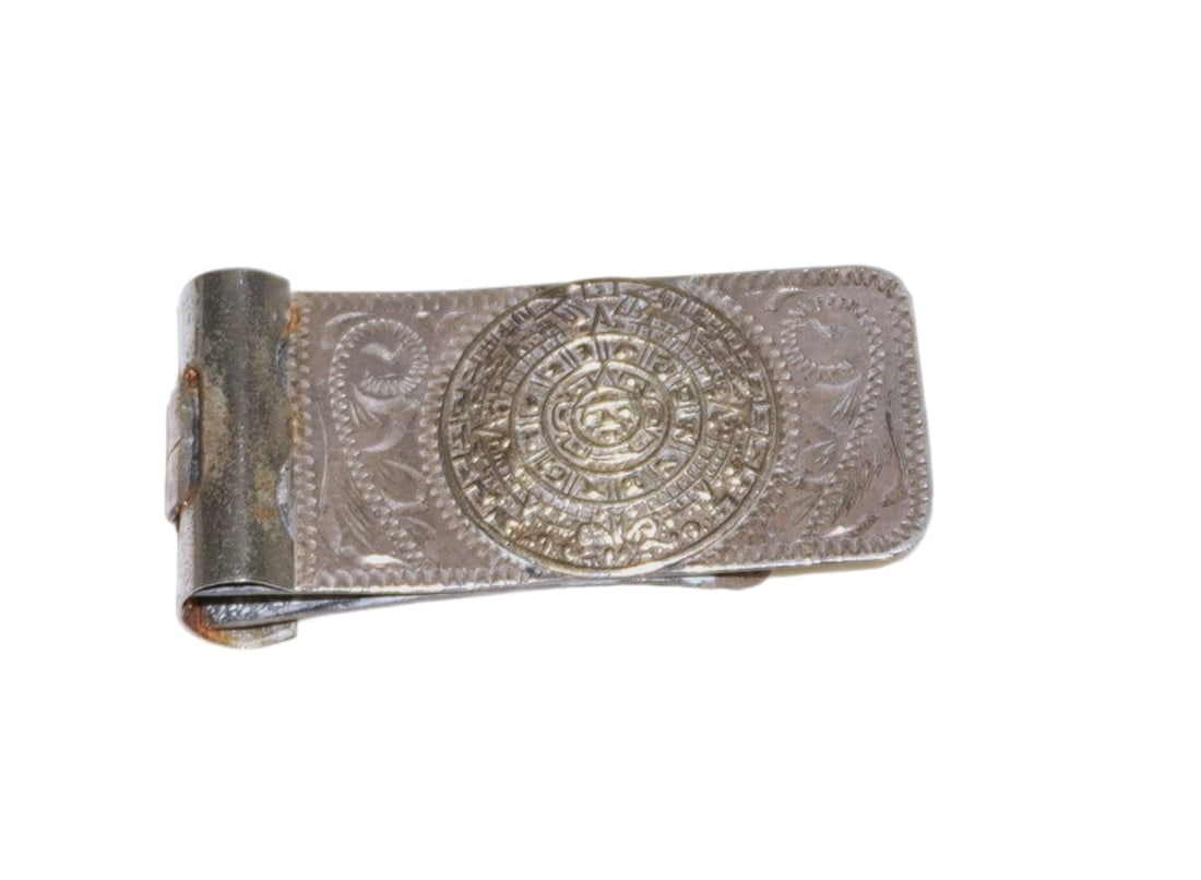 MCM 14K & STERLING MONEY CLIP MEXICO (1 of 3)