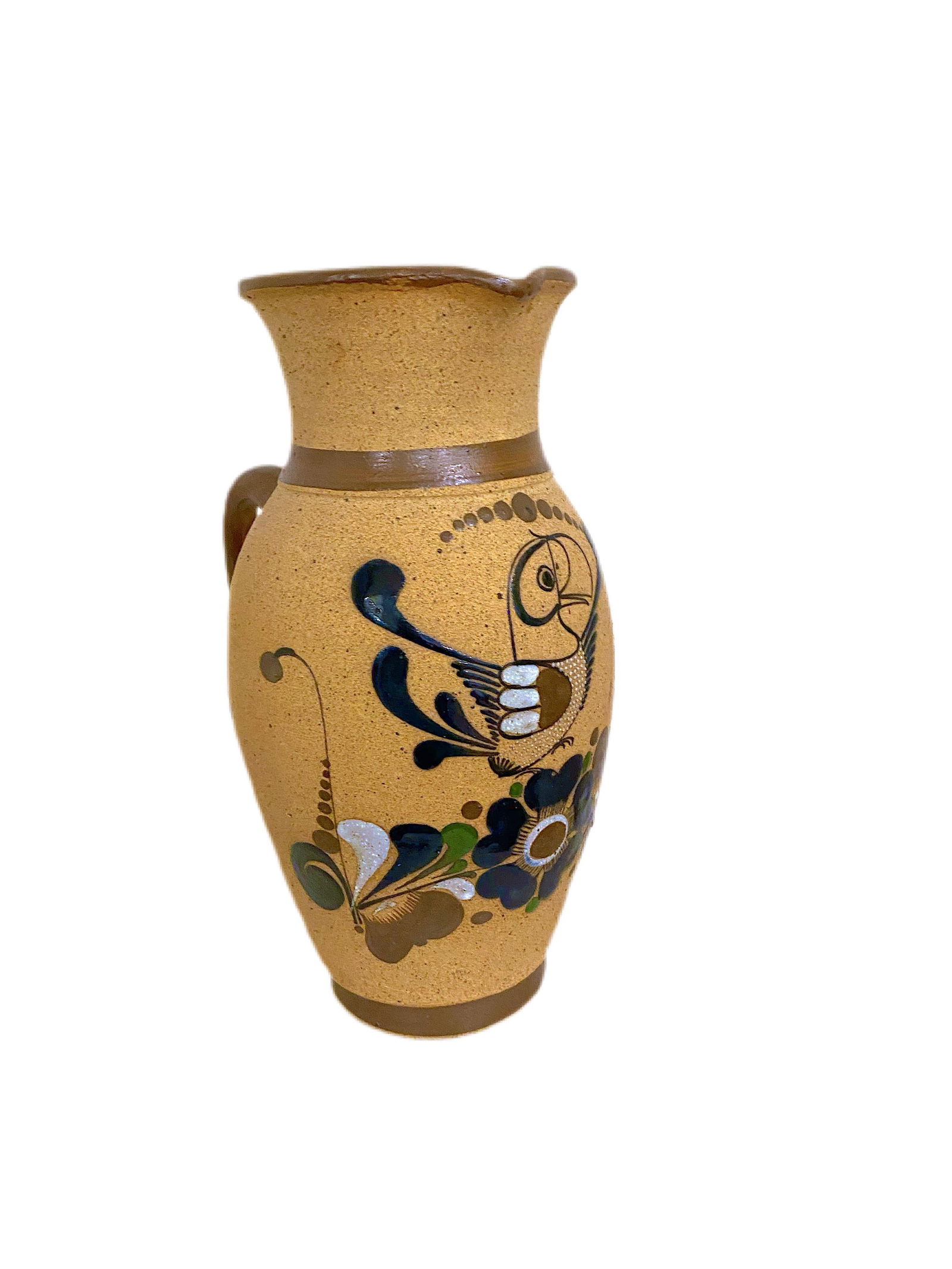 Vintage Tonala Mexican Folk Art Pitcher (1 of 8)