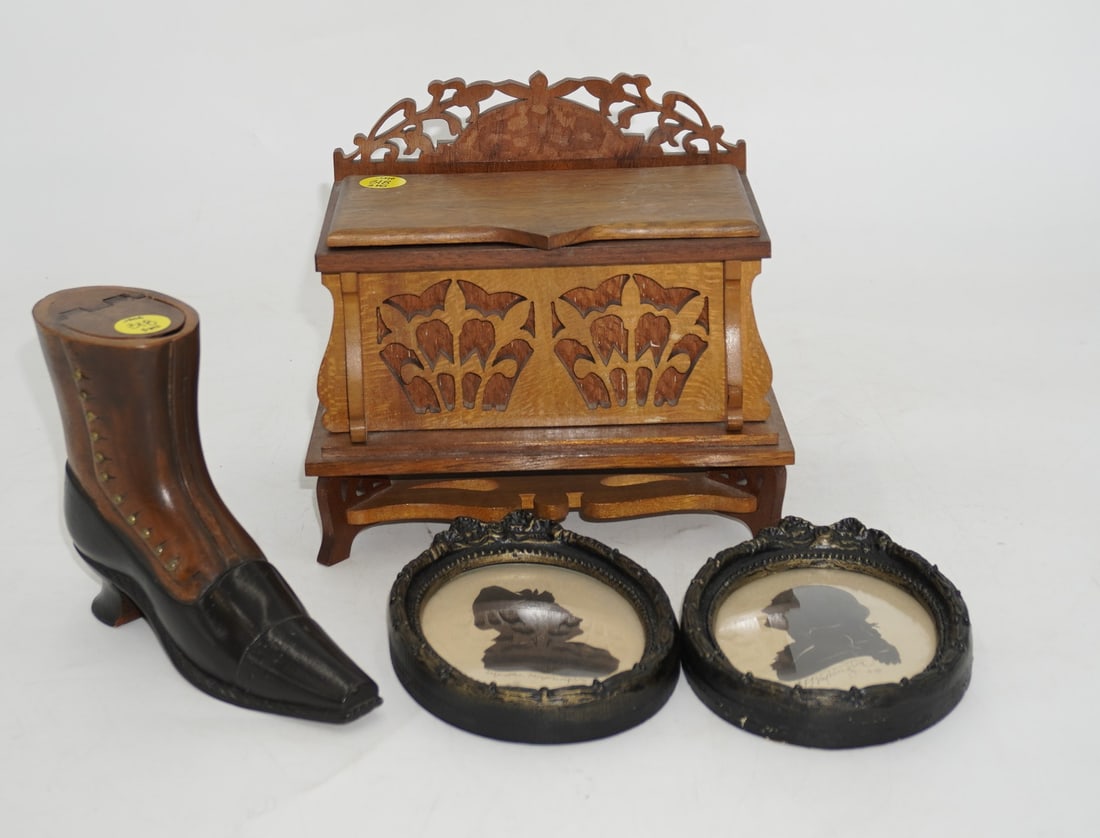 VICTORIAN SNUFF BOX AND DECORATIVE PIECES (1 of 2)